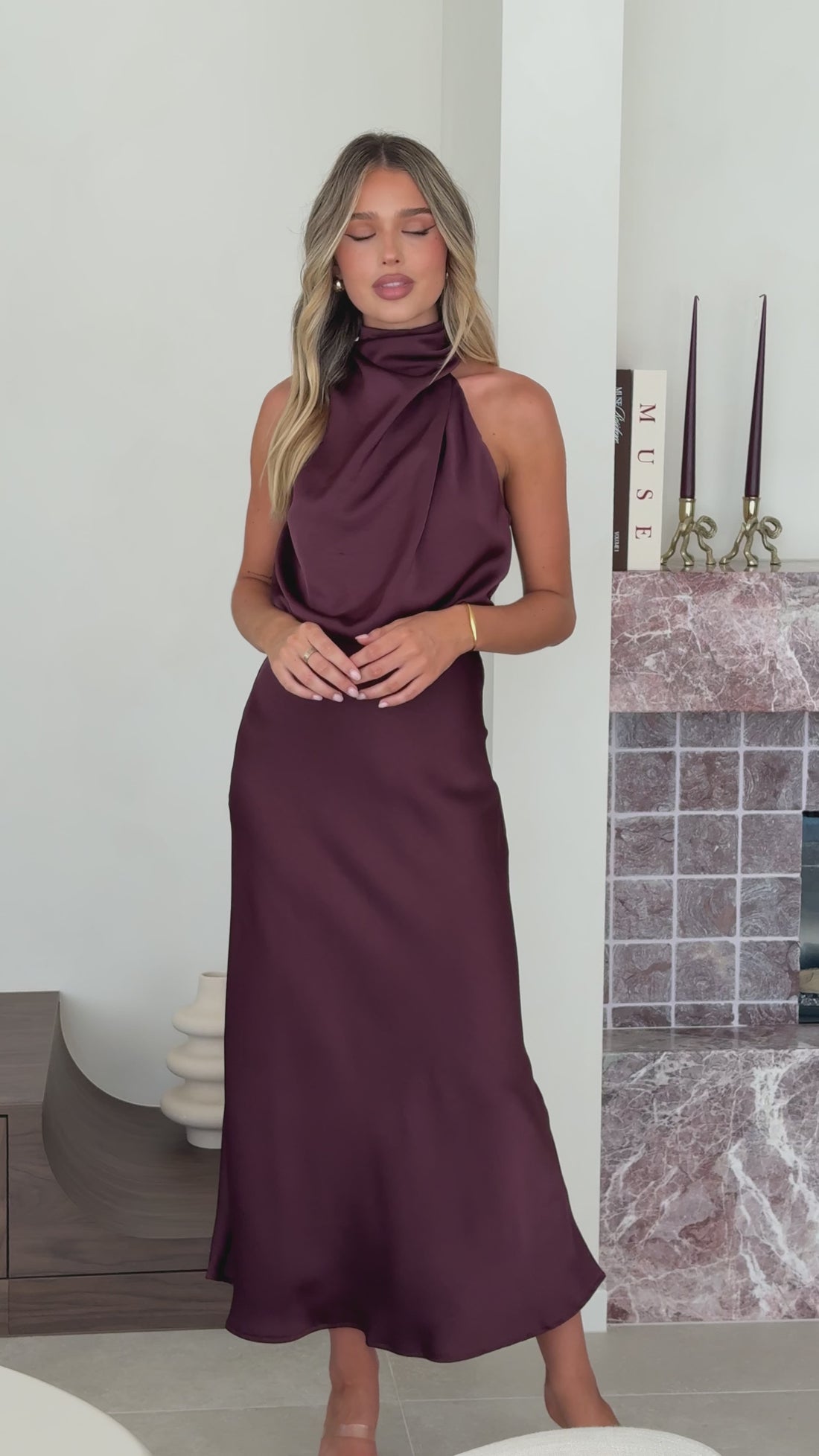 Esther Maxi Dress - Chocolate - Billy J