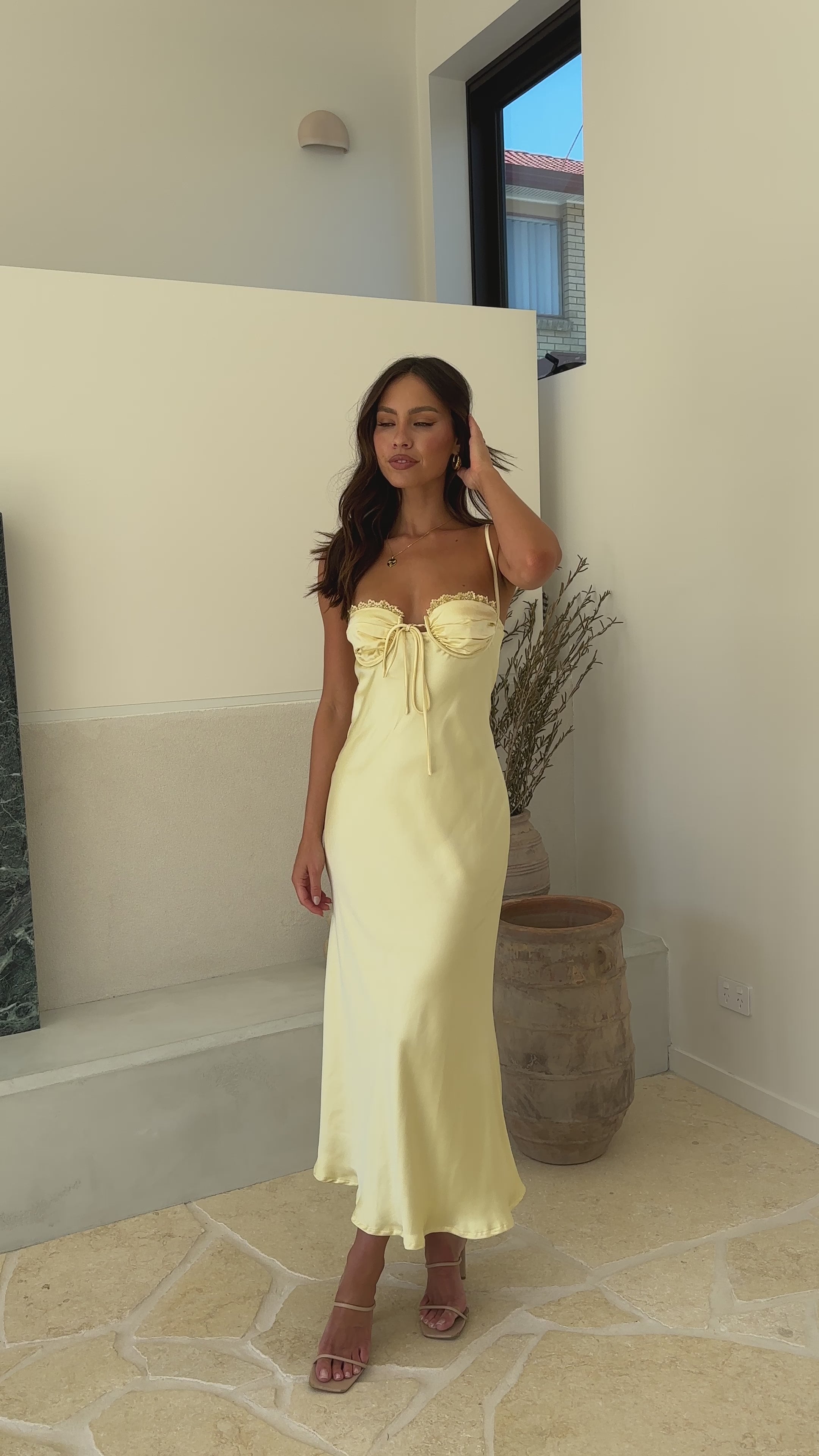 Saskia Maxi Dress - Yellow - Billy J