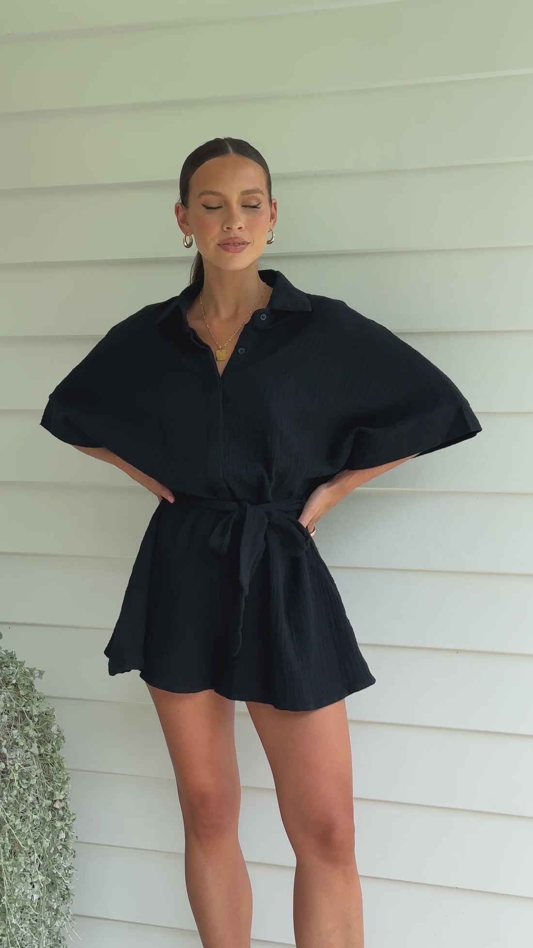 Terrali Playsuit - Black - Billy J