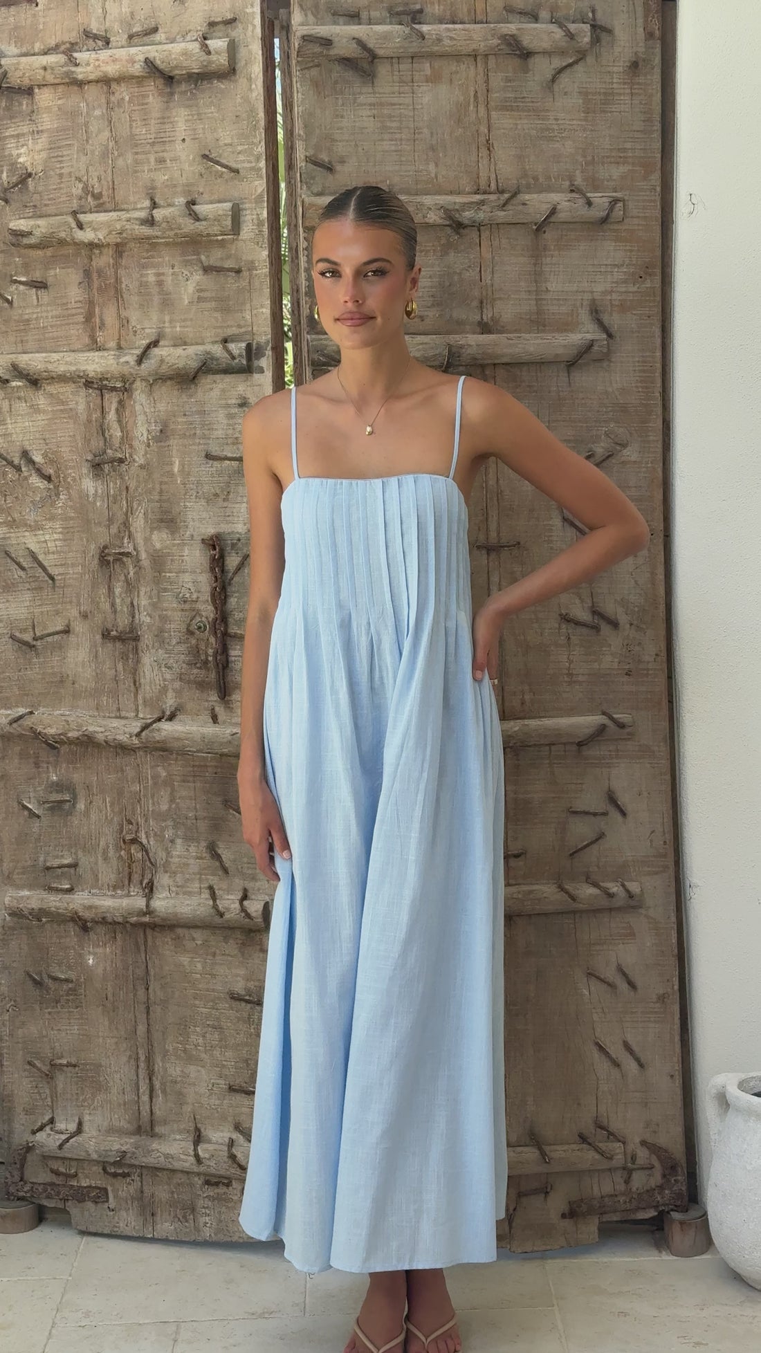 Stayla Maxi Dress - Powder Blue - Billy J