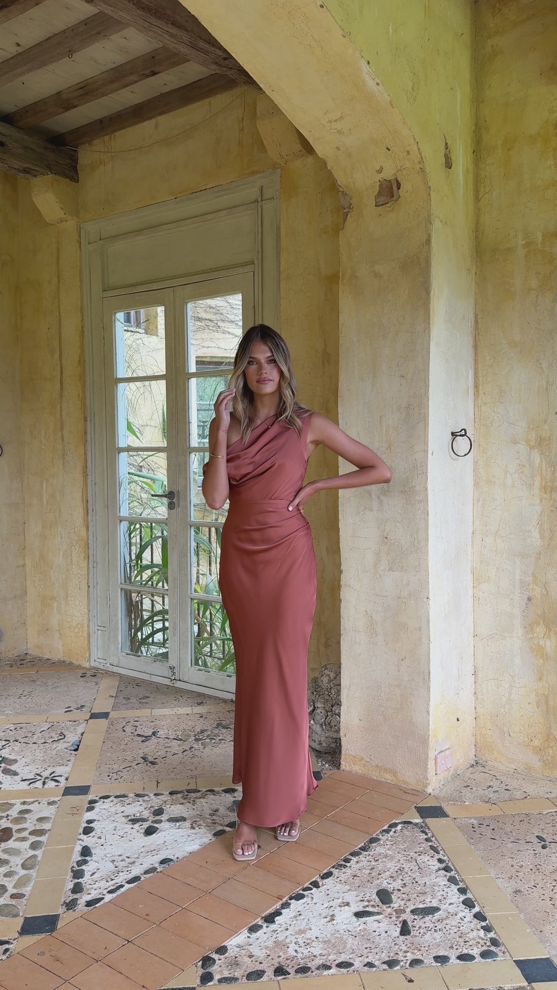 Gigi Maxi Dress - Copper - Billy J
