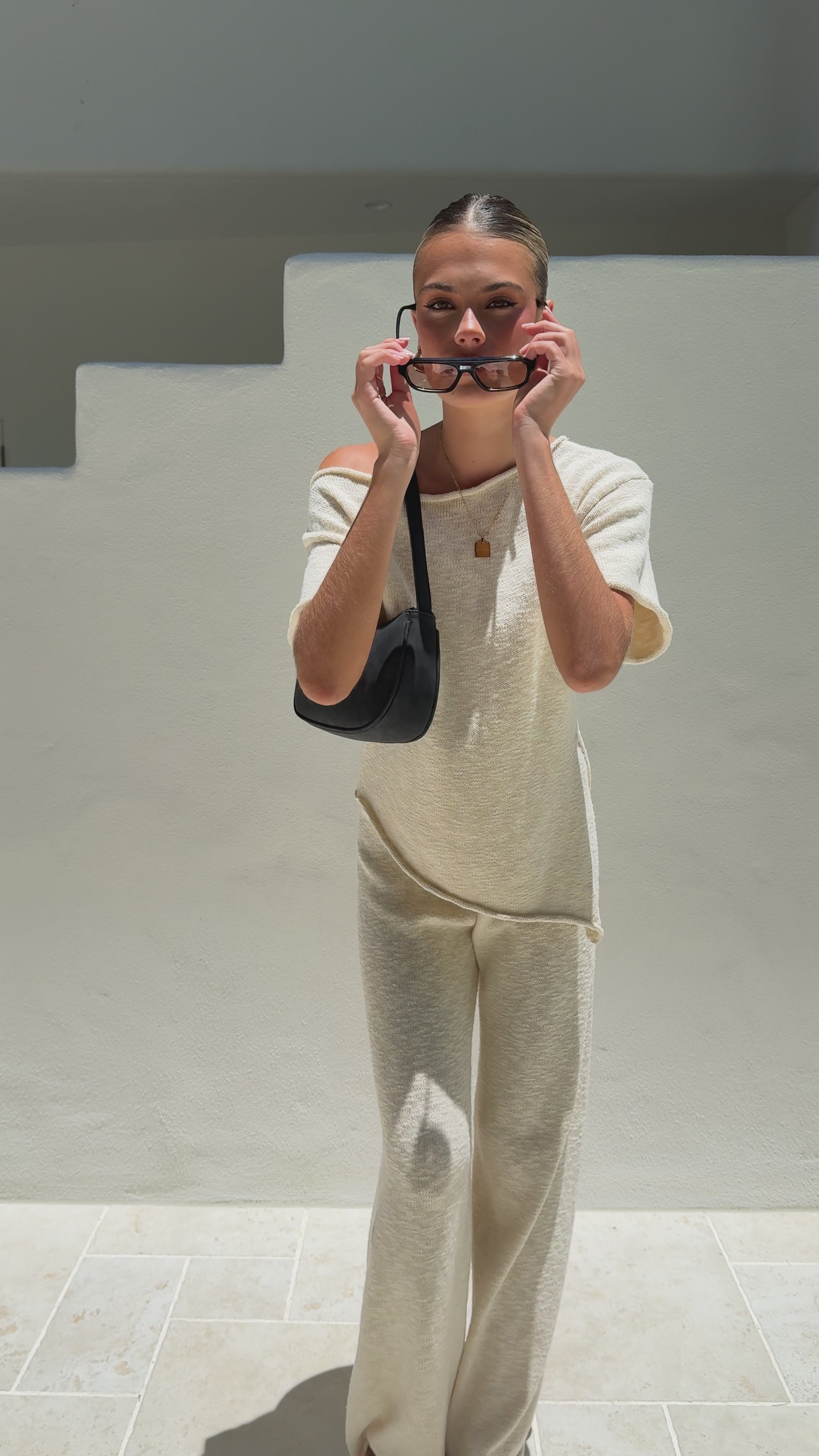 Load video: Cascadia Pants - Cream - Billy J