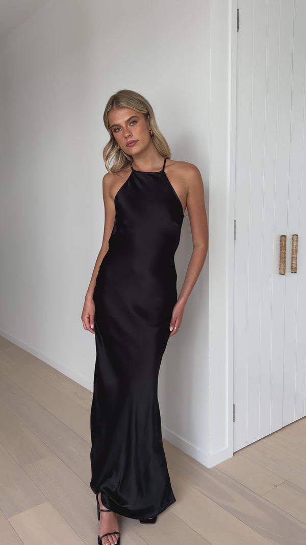 Nakita Maxi Dress - Black - Billy J