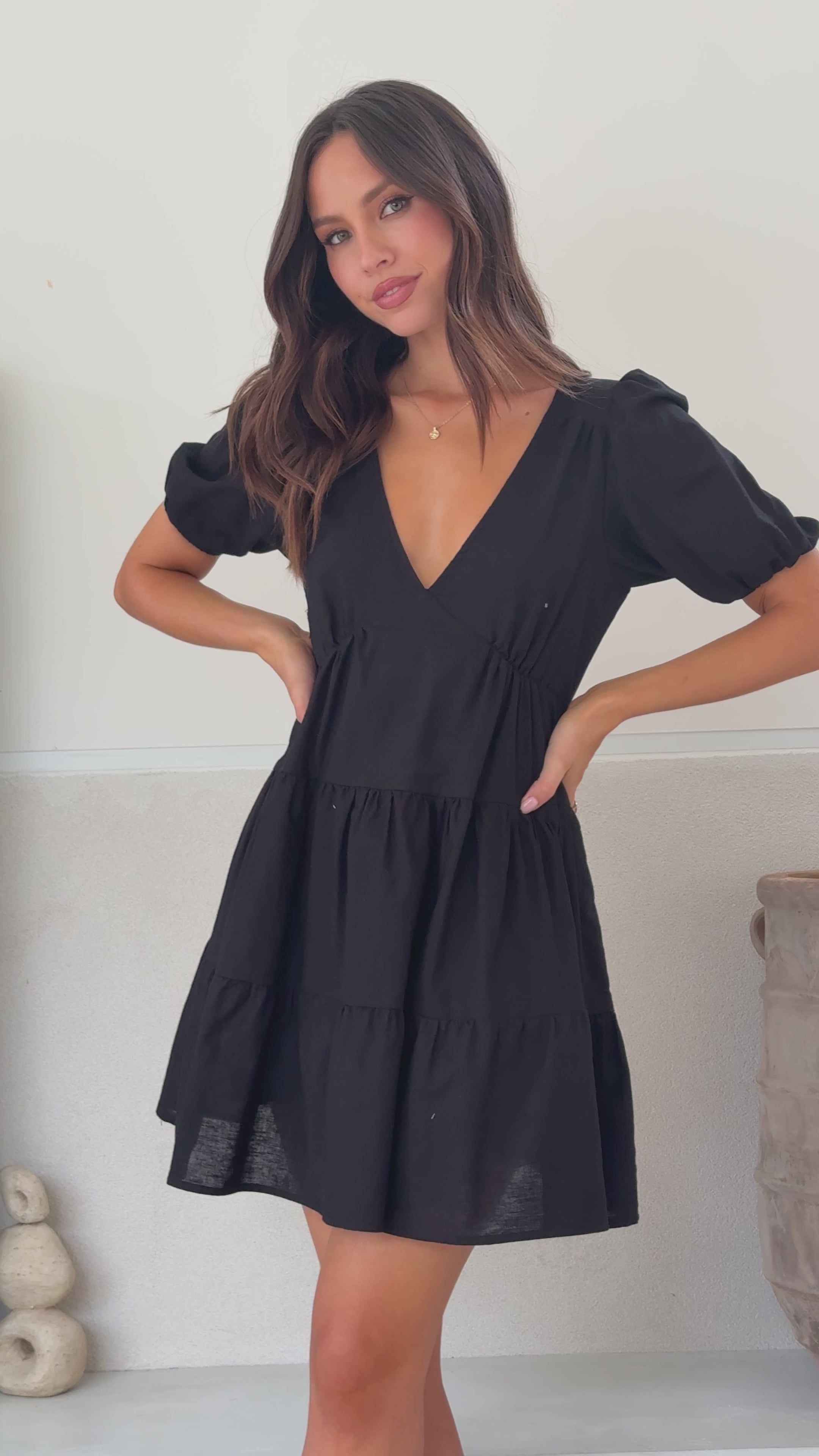 Billie Mini Dress - Black - Billy J