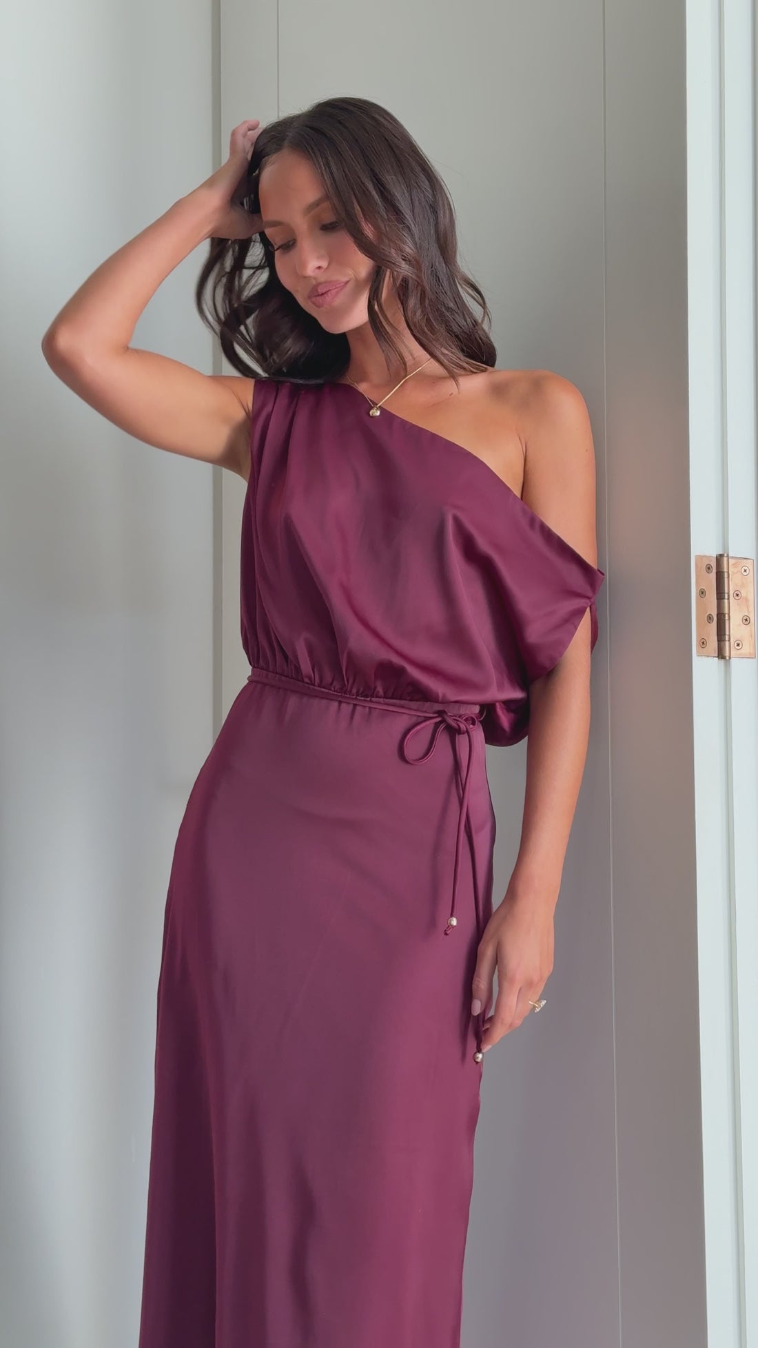 Prudence Maxi Dress - Wine - Billy J