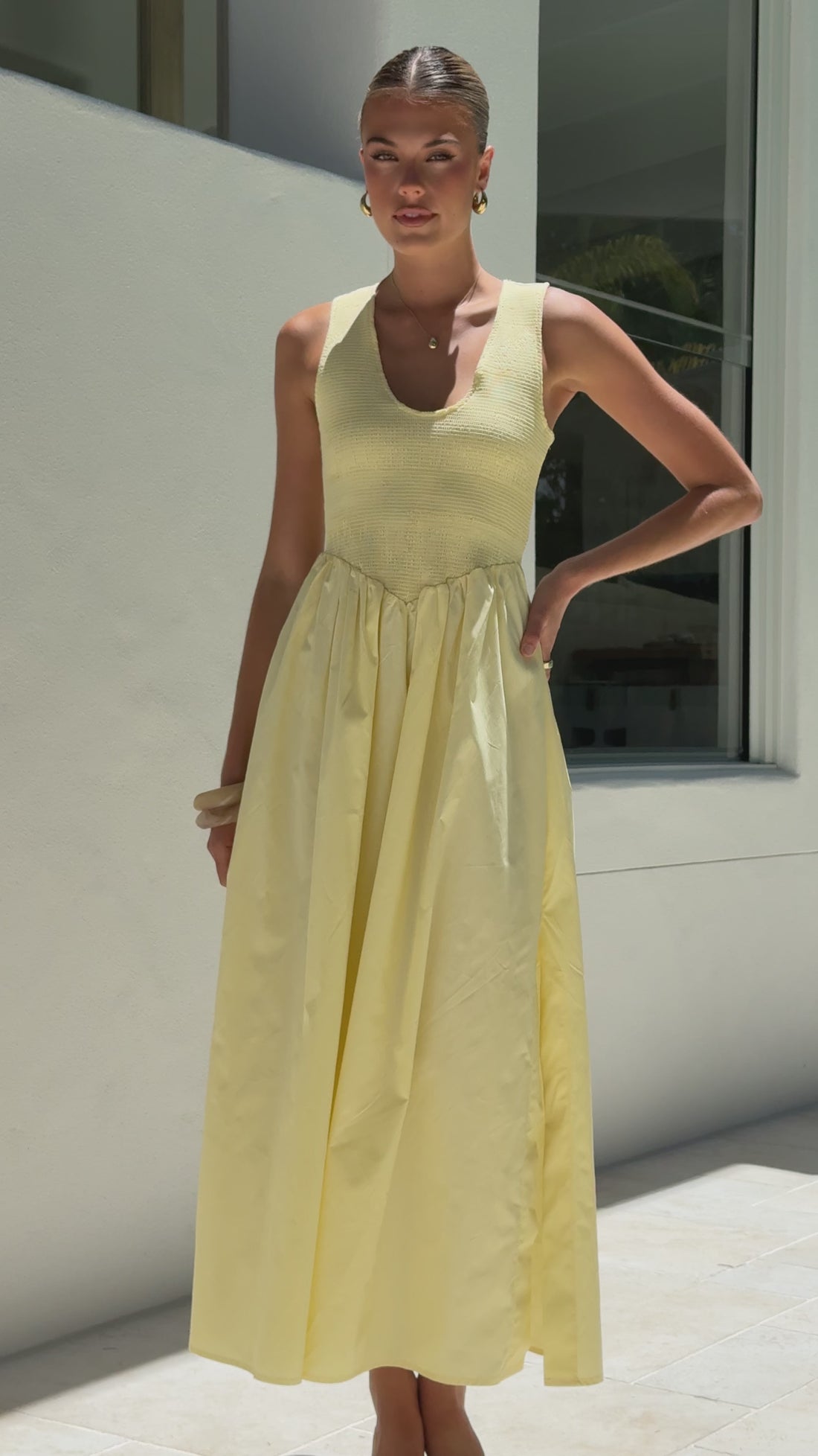 Amira Maxi Dress - Yellow - Billy J