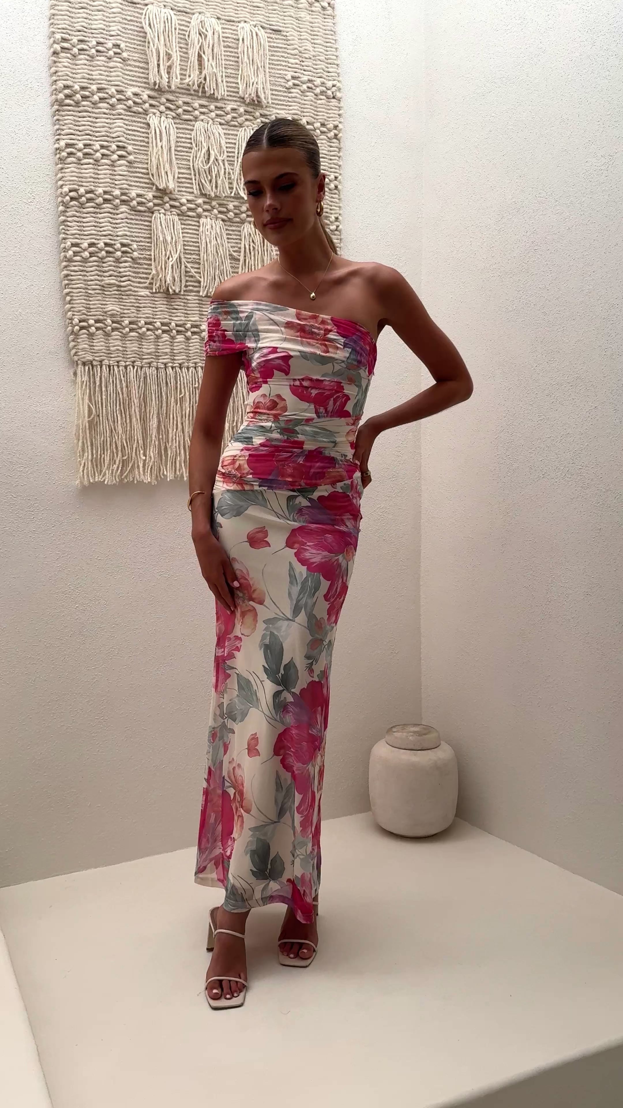 Load video: Coda Maxi Dress - Spring Floral - Billy J