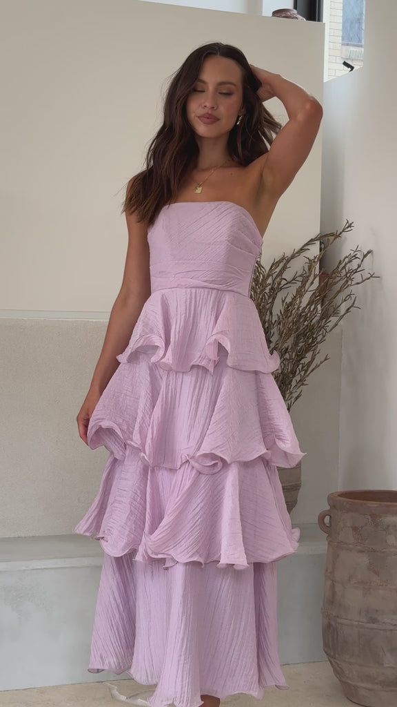 Lanica Maxi Dress - Lilac - Billy J