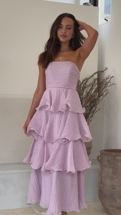 Load and play video in Gallery viewer, Lanica Maxi Dress - Lilac - Billy J
