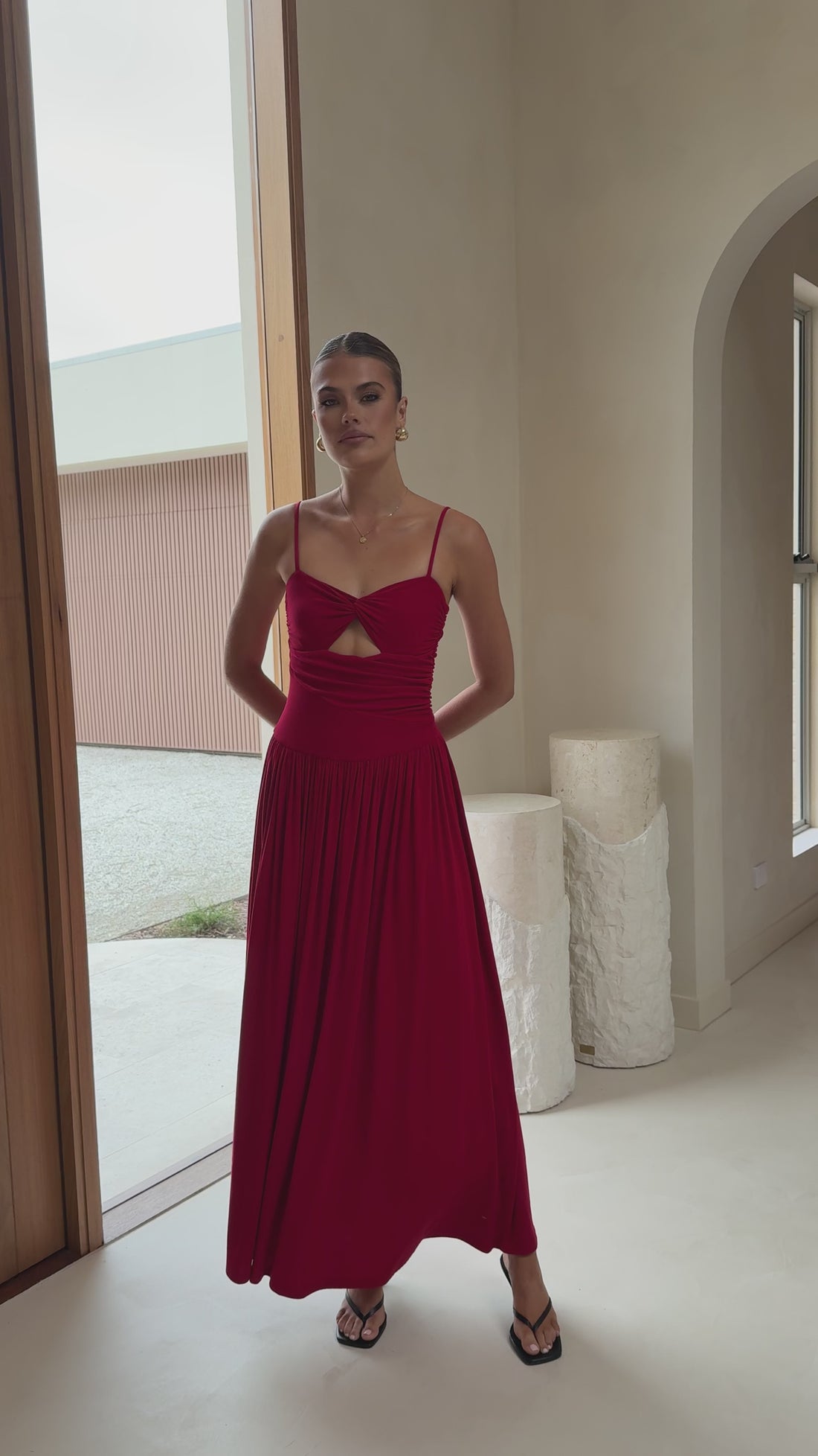 Libertine Maxi Dress - Cherry - Billy J