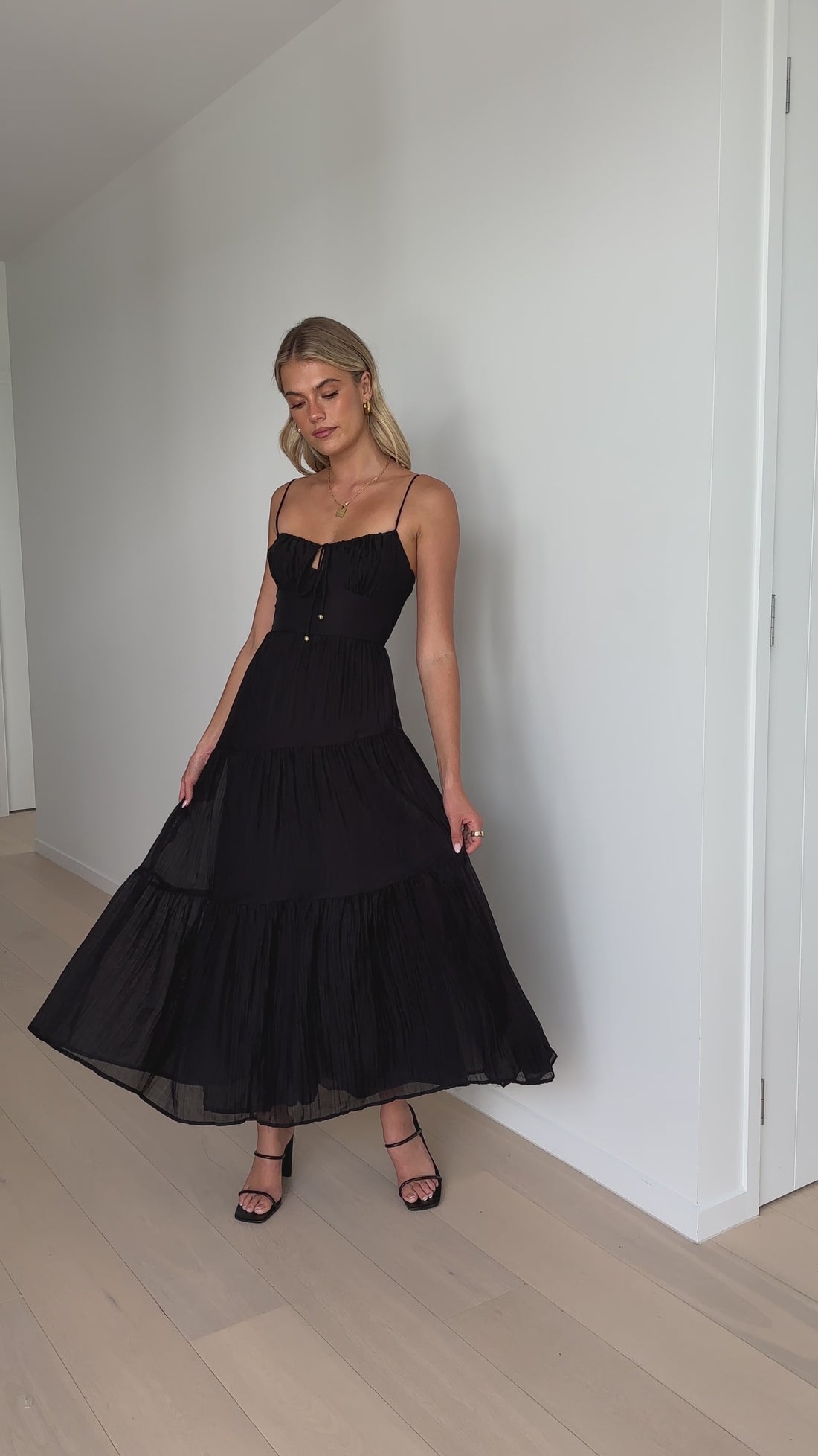 Cove Maxi Dress - Black - Billy J