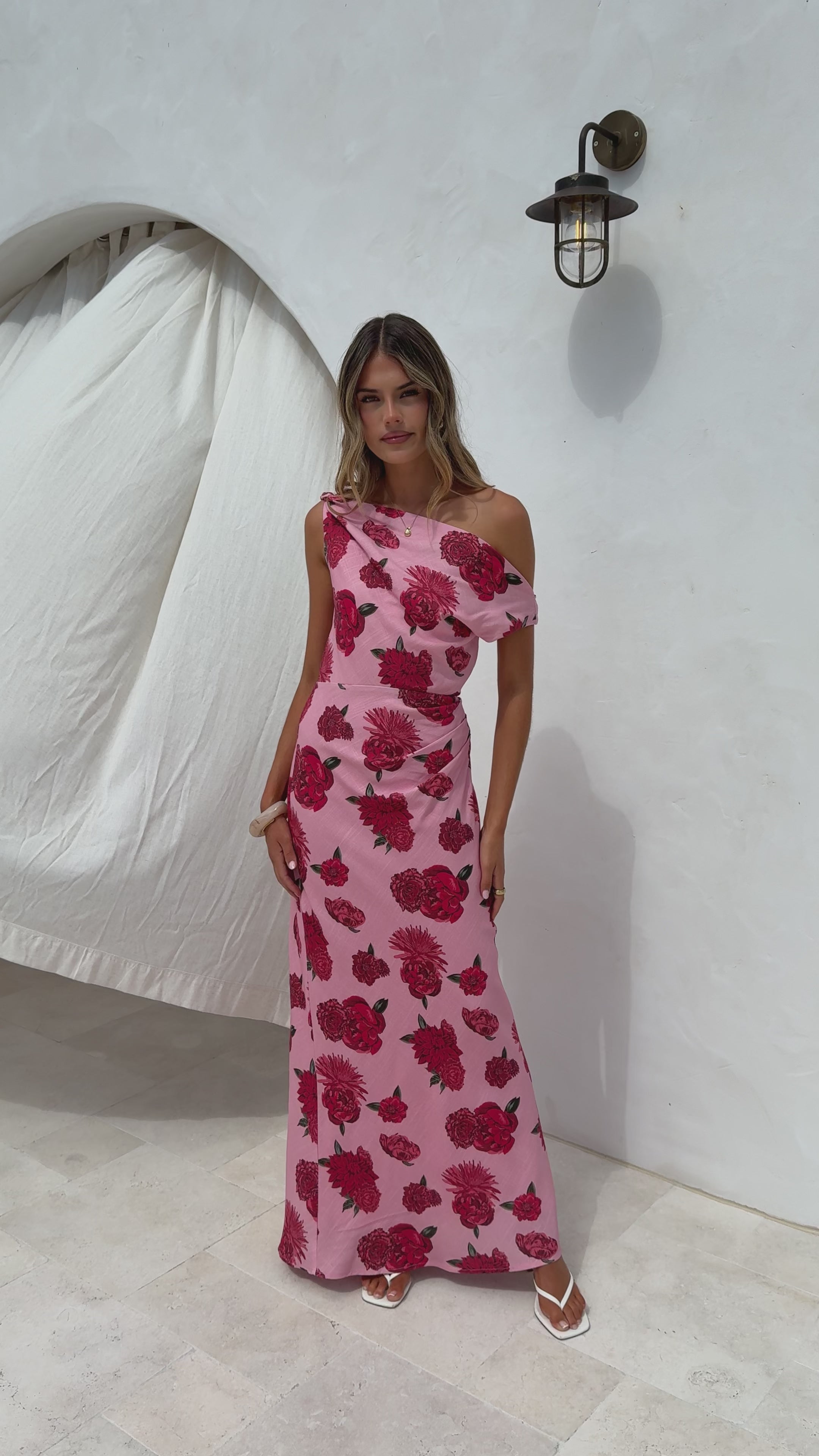 Load video: Gigi Maxi Dress - Dahlia Rouge - Billy J