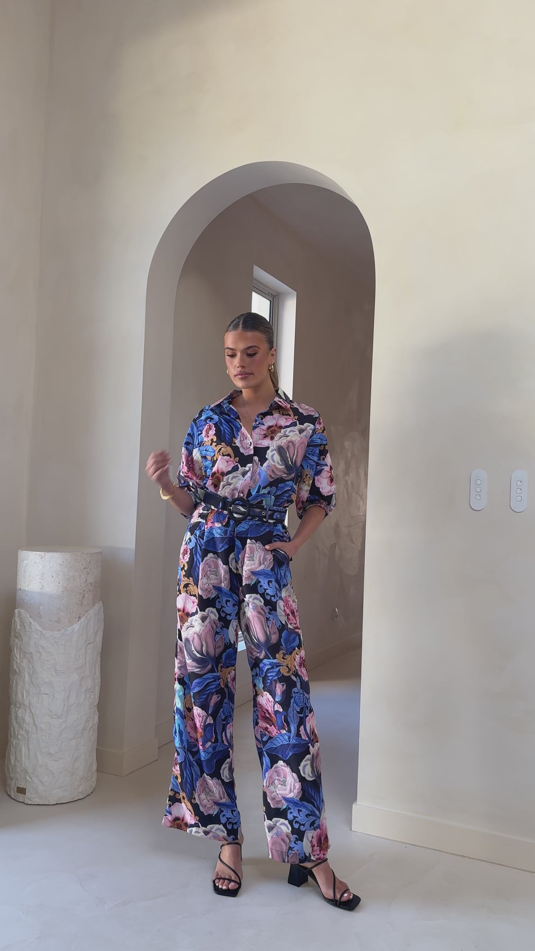 Becca Wide Leg Pants - Azure Donatella - Billy J