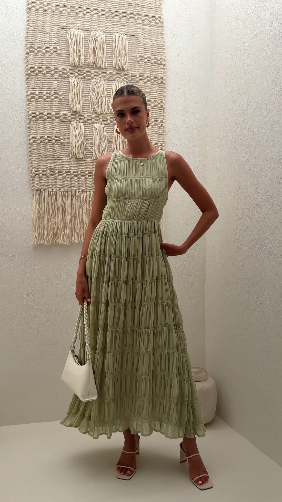 Lassie Maxi Dress - Sage - Billy J