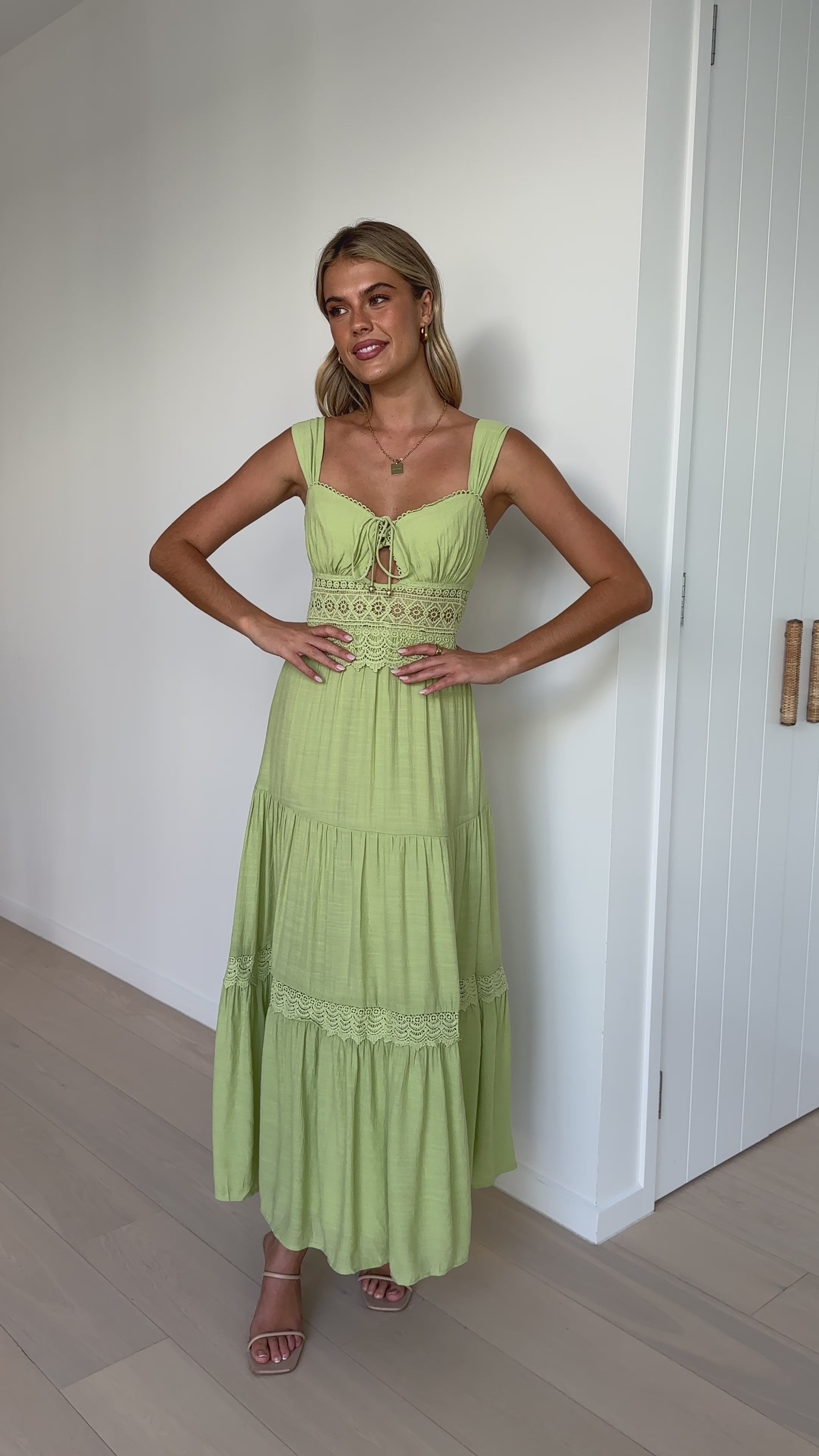 Indie Maxi Dress - Green - Billy J