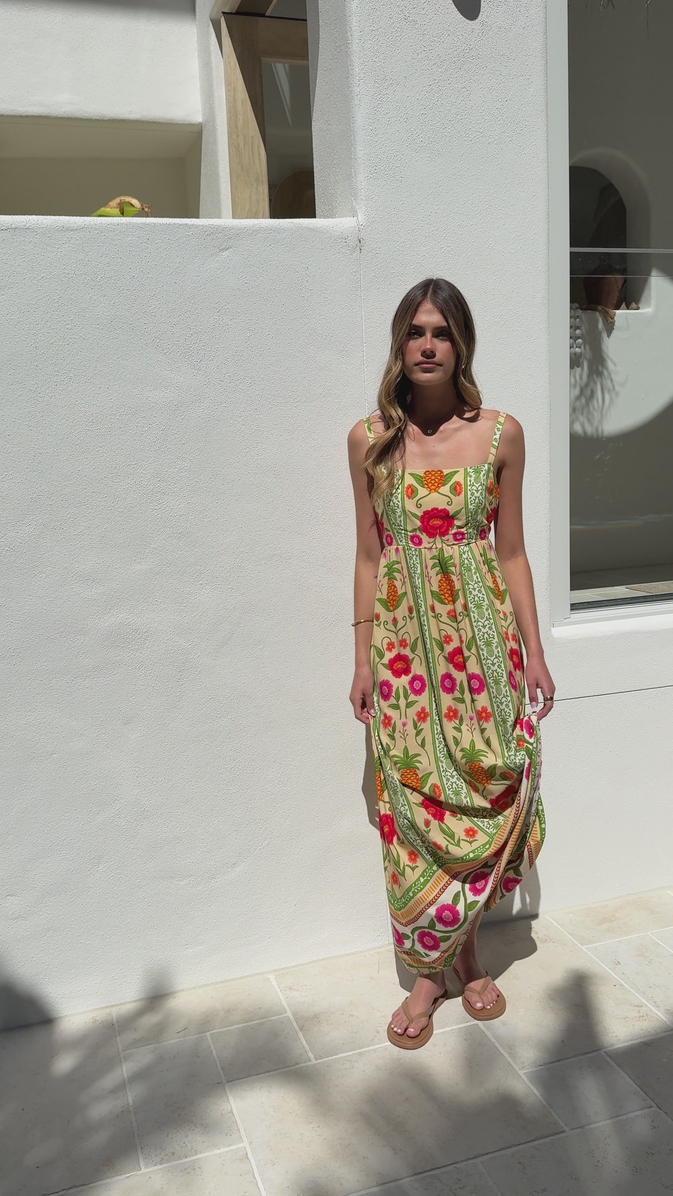 Load video: Keziah Maxi Dress - Sunkissed Print - Billy J