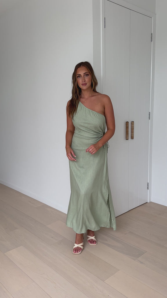 Galiena Midi Dress - Sage - Billy J