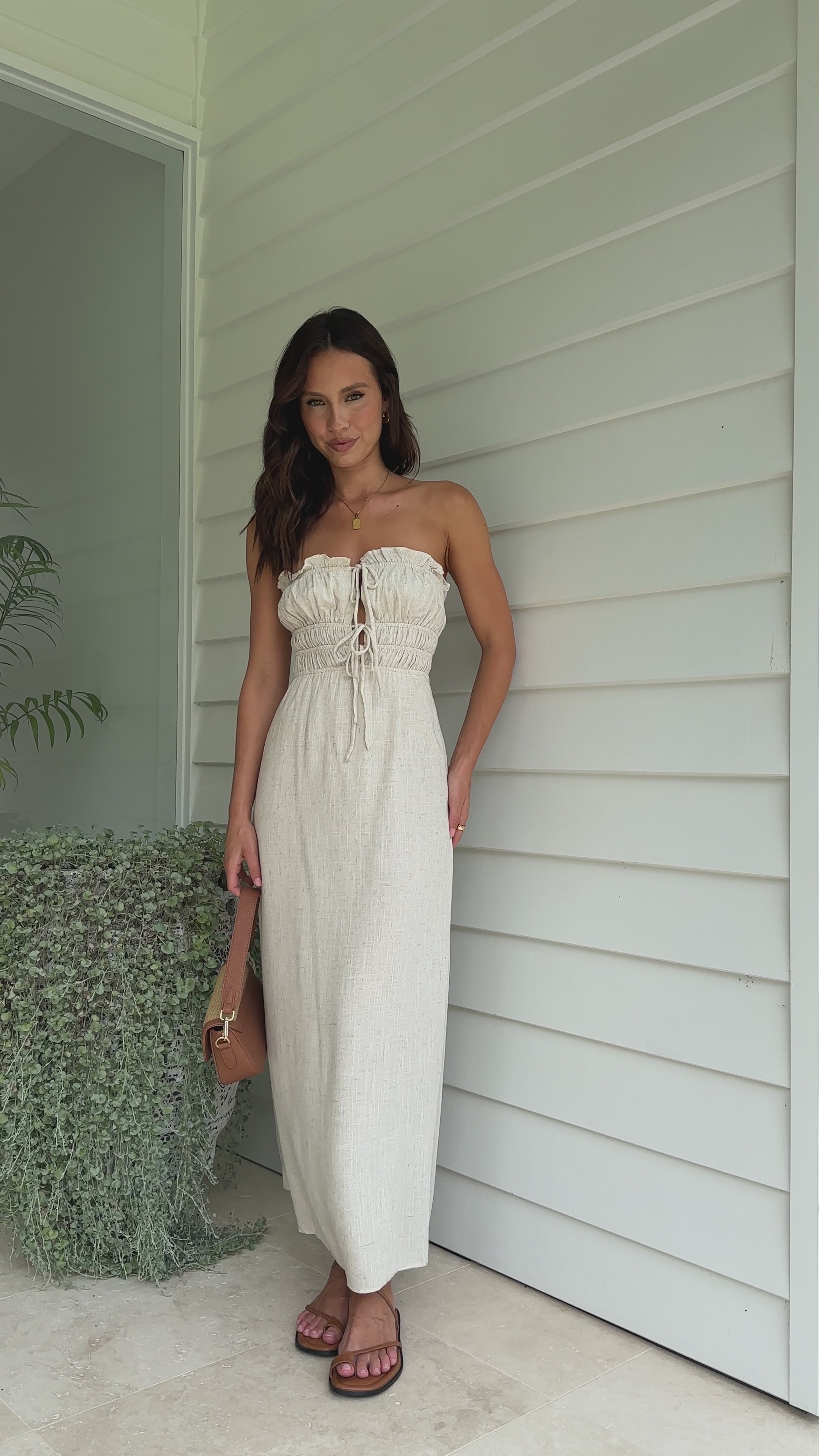 Kahli Maxi Dress - Natural - Billy J