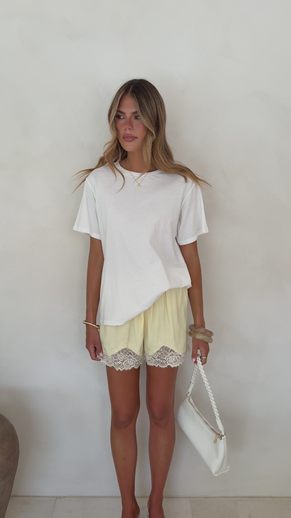 Makoa Lace Shorts - Yellow - Billy J