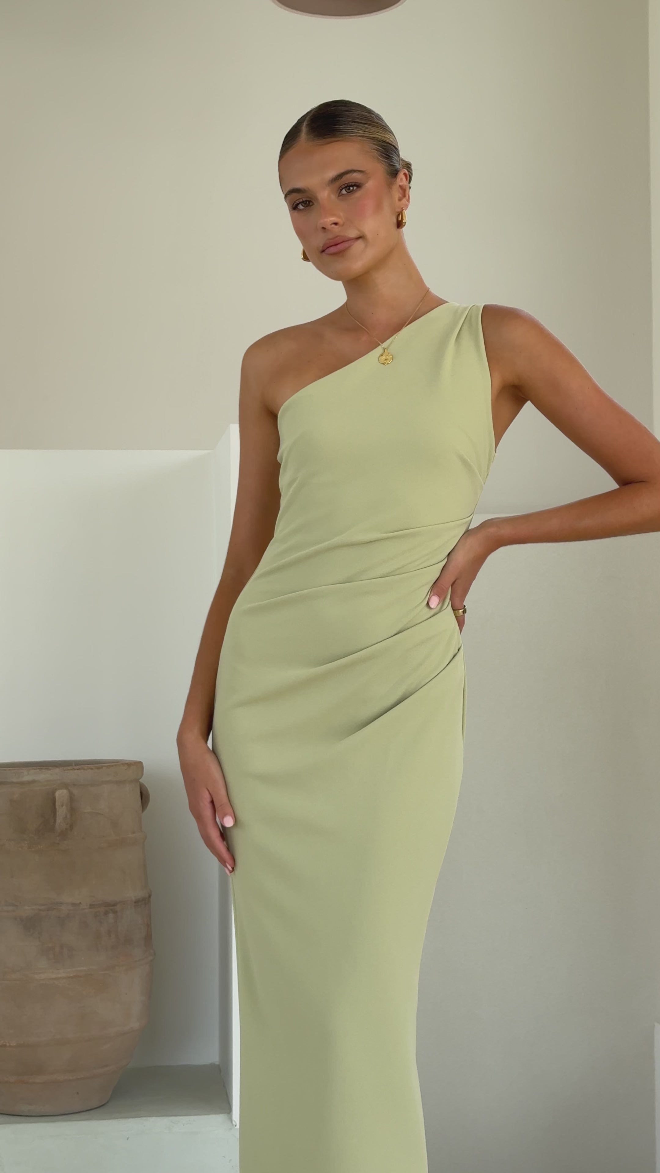 Cataleya Maxi Dress - Sage - Billy J