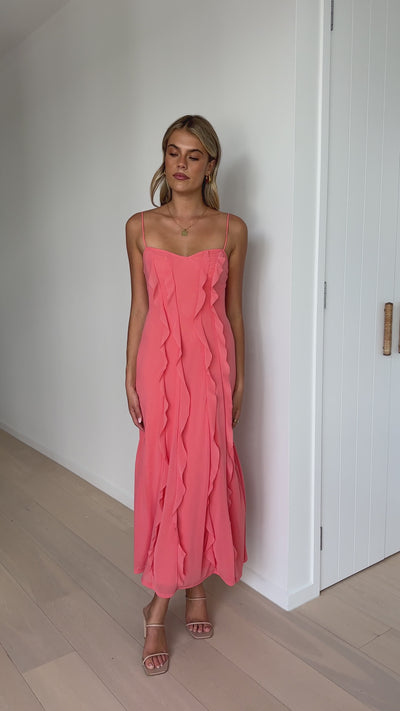 Load and play video in Gallery viewer, Shore Maxi Dress - Watermelon - Billy J
