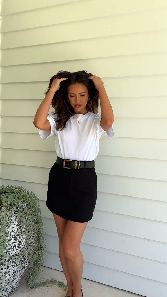 Collins Mini Skirt - Black - Billy J