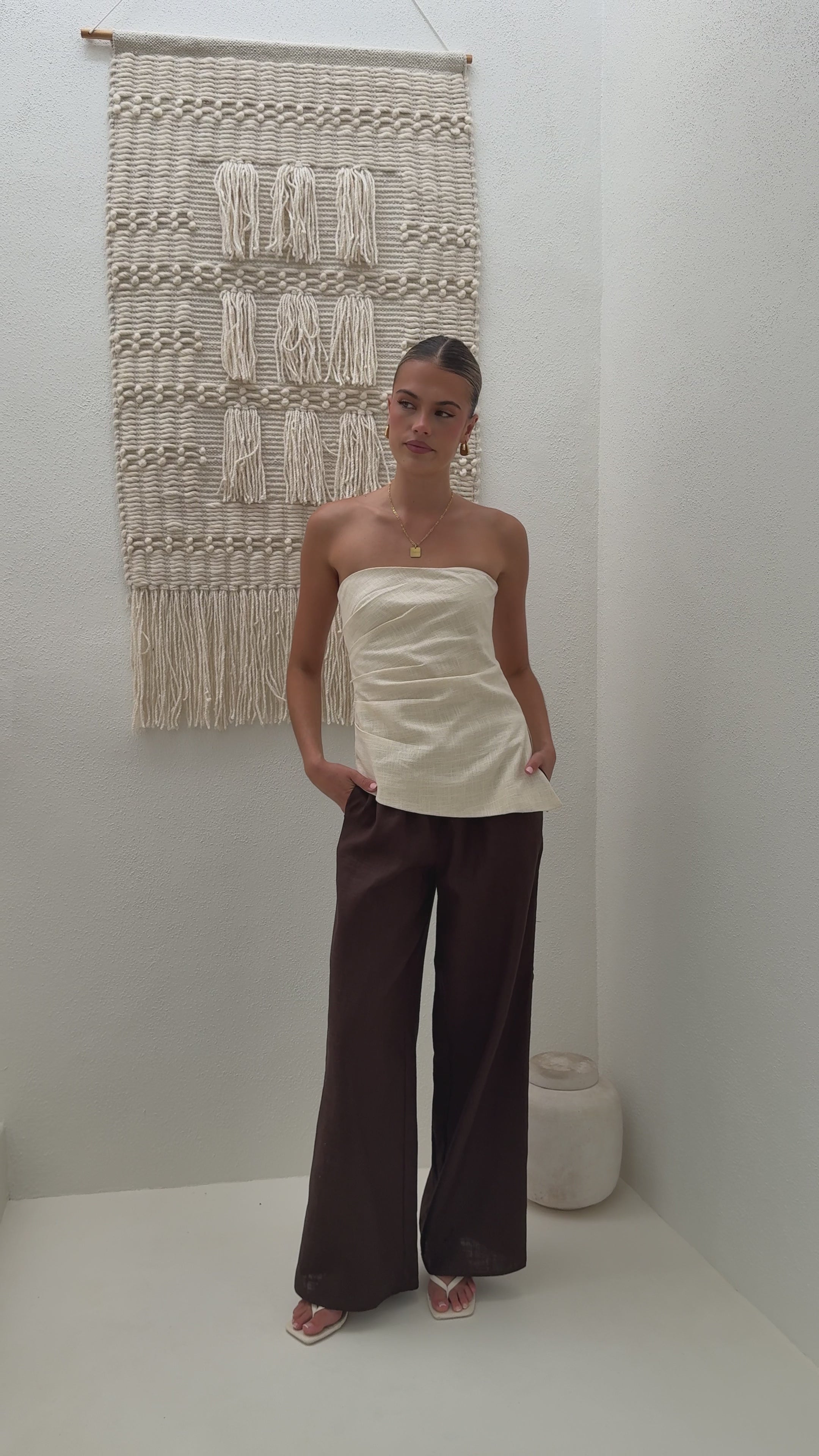 Load video: Melissa Pants - Chocolate - Billy J