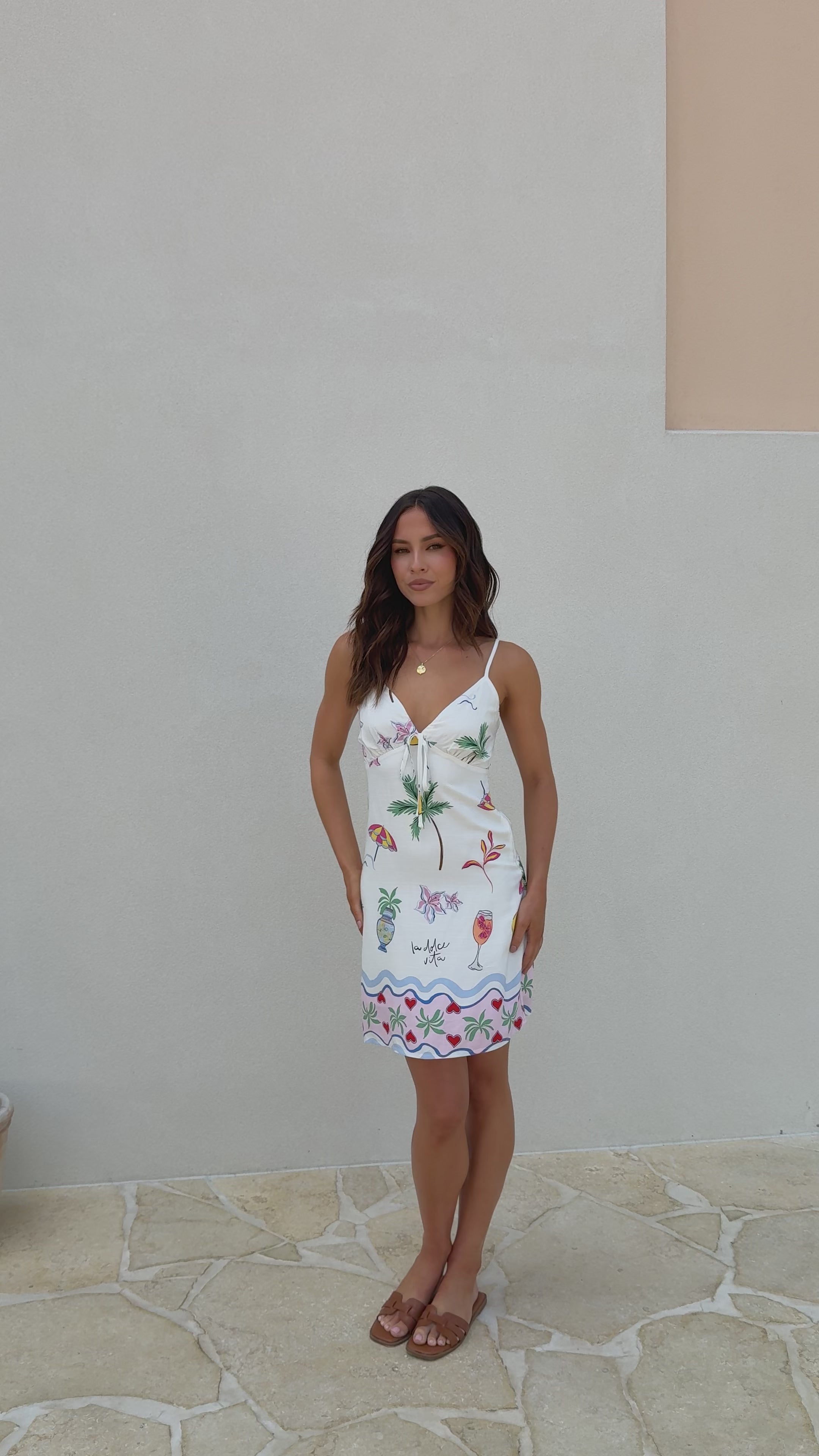 Vashi Mini Dress - Euro Summer Print - Billy J