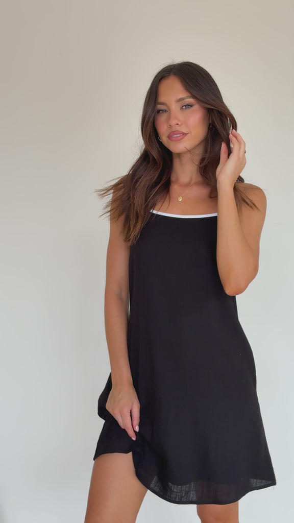 Libra Mini Dress - Black/White - Billy J