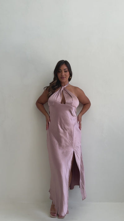 Load and play video in Gallery viewer, Amalia Maxi Dress - Dusty Pink - Billy J
