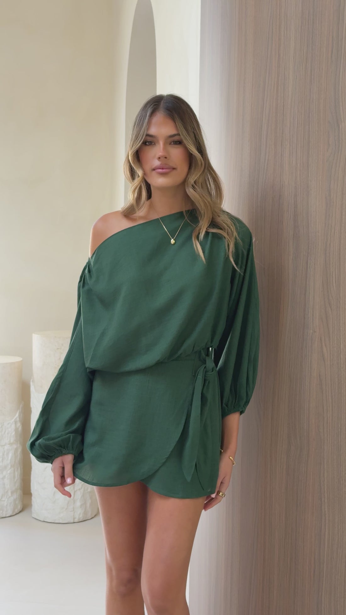 Fletcher Wrap Skort - Emerald Green - Billy J