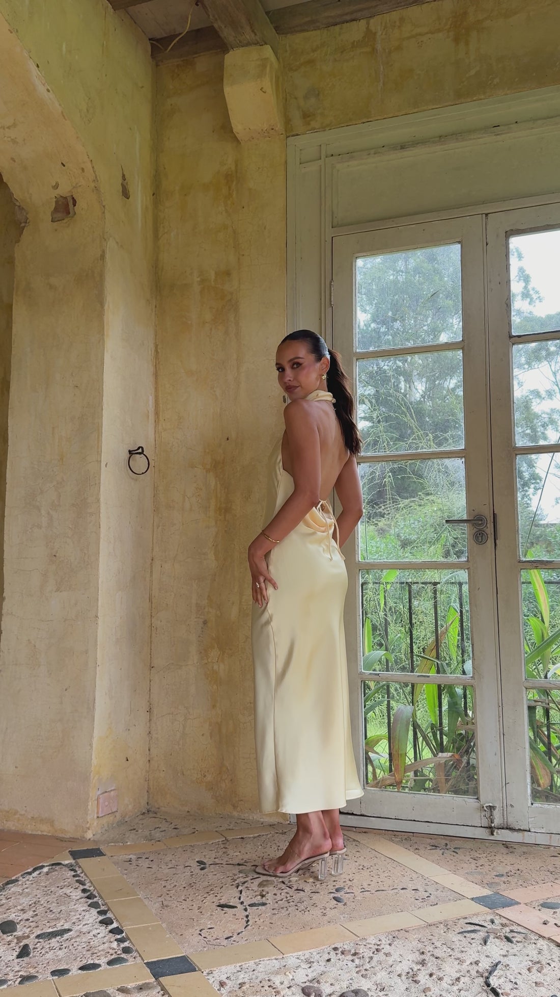 Rina Midi Dress - Yellow - Billy J