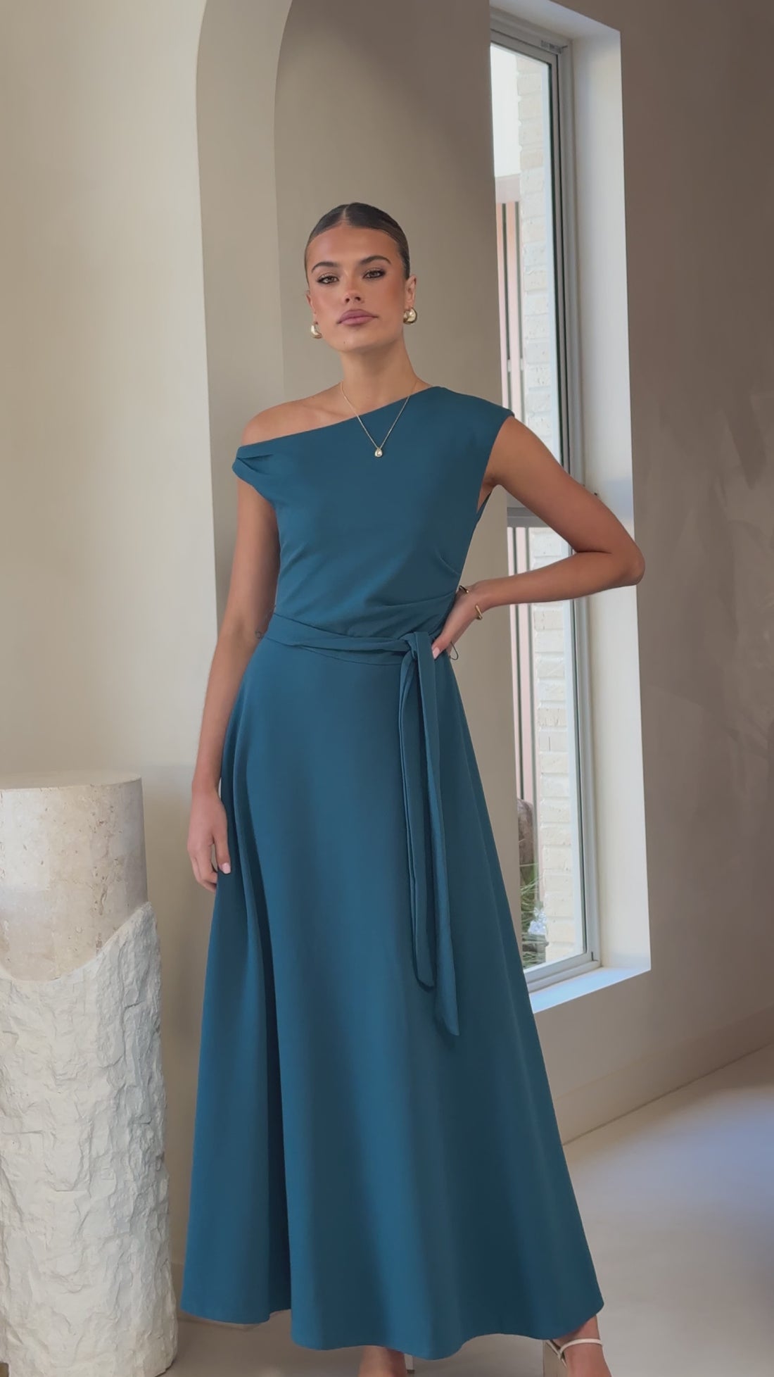Gemma Maxi Dress - Teal - Billy J