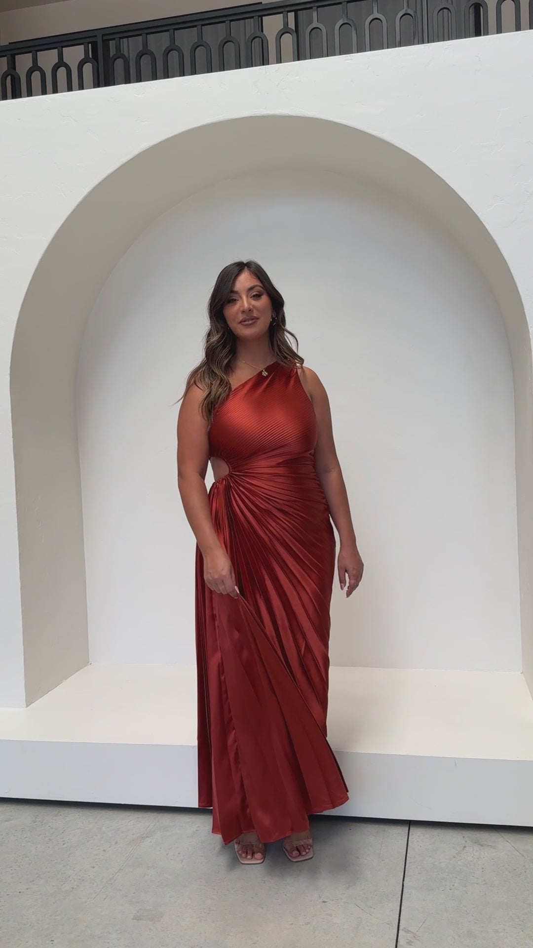 Olivia Maxi Dress - Rust - Billy J