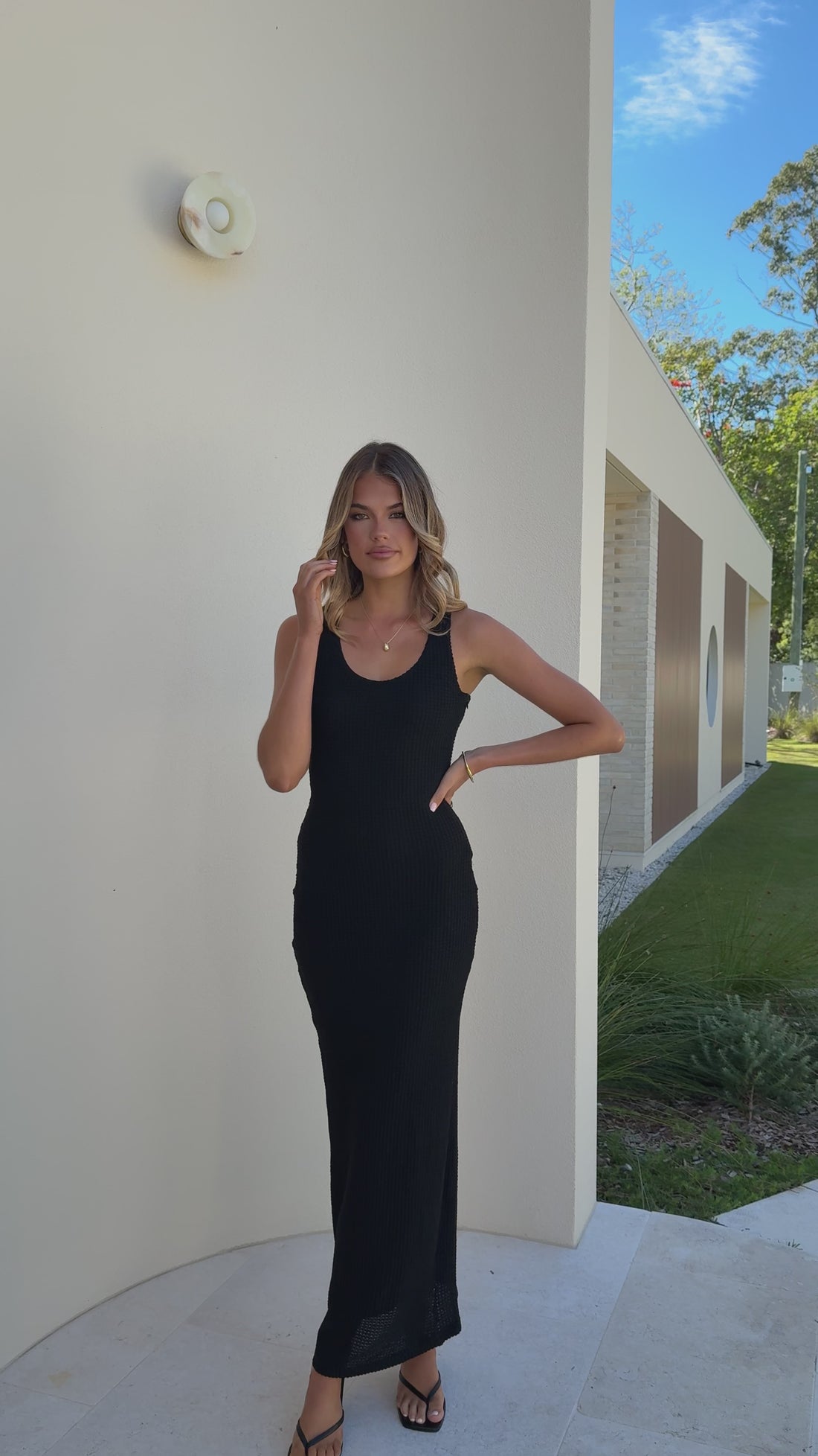 Zahara Maxi Dress - Black - Billy J