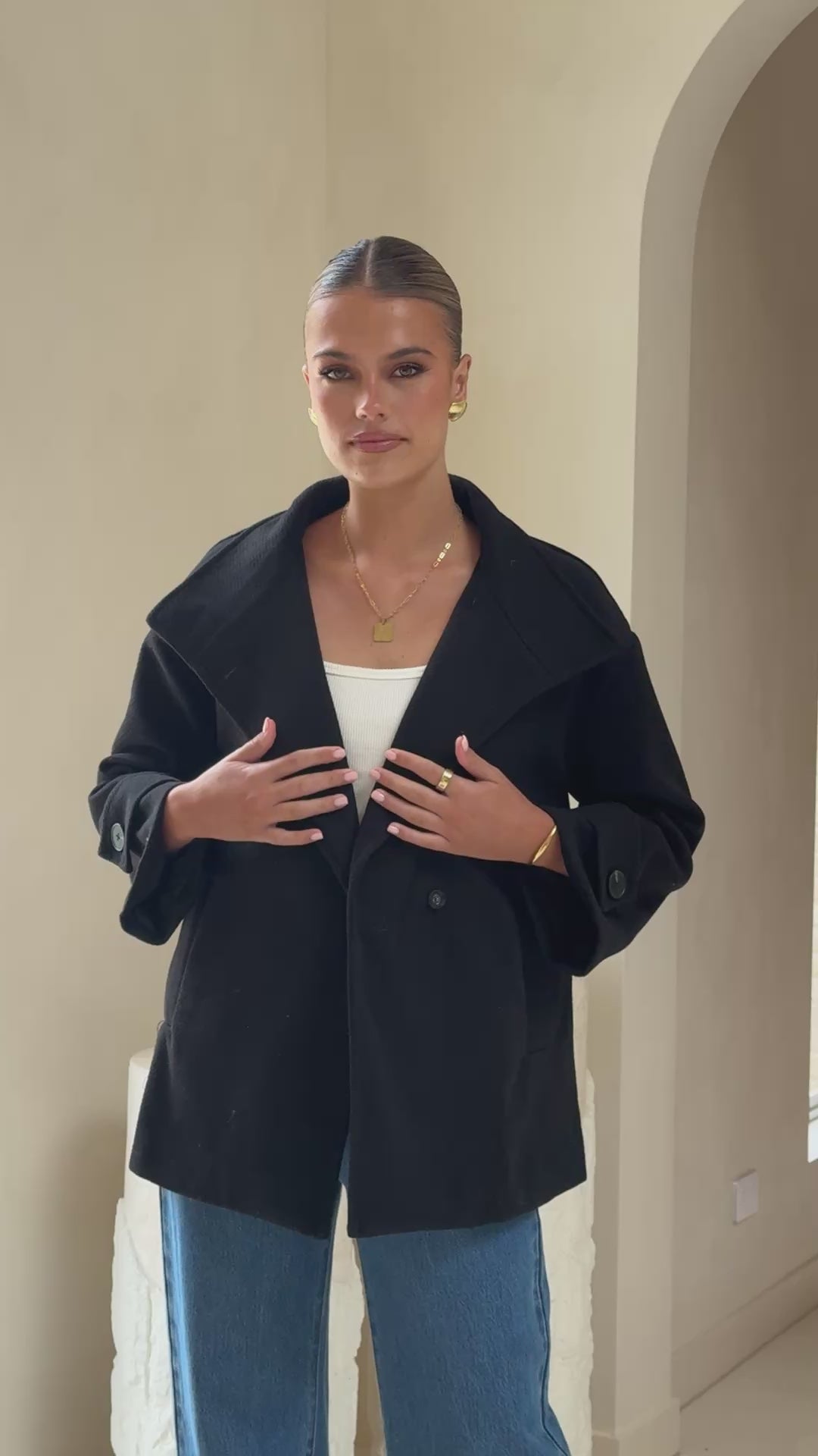 Aria Coat - Black - Billy J