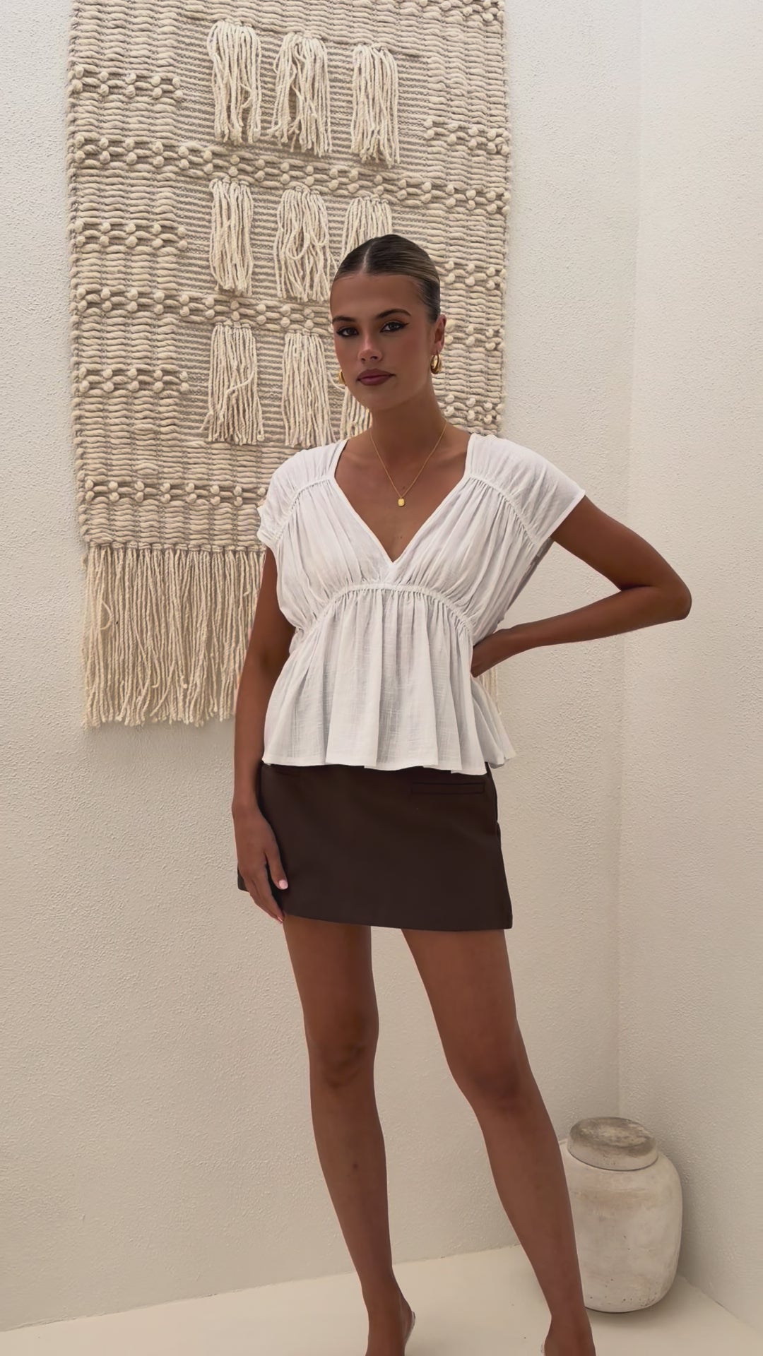 Cori Top - White - Billy J