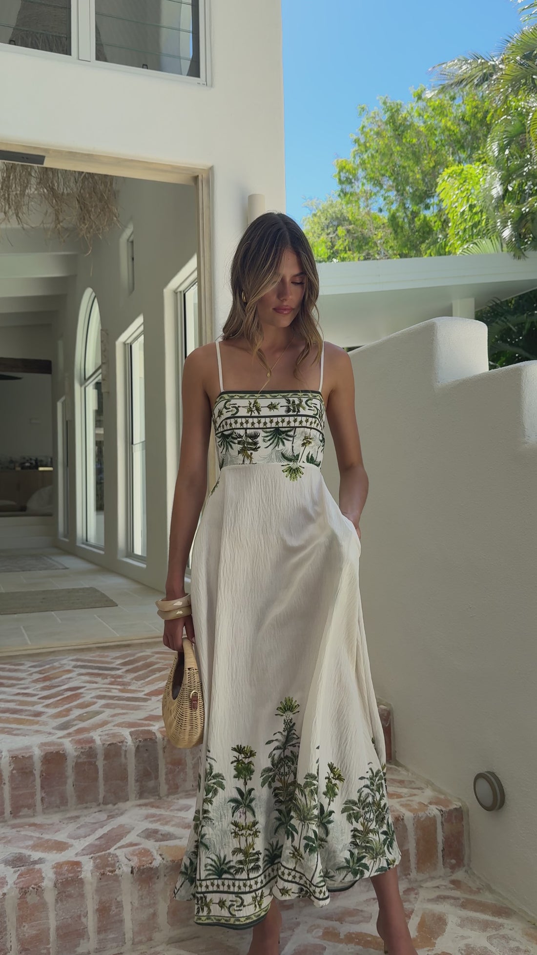 Jaylene Maxi Dress - Palm Garden - Billy J