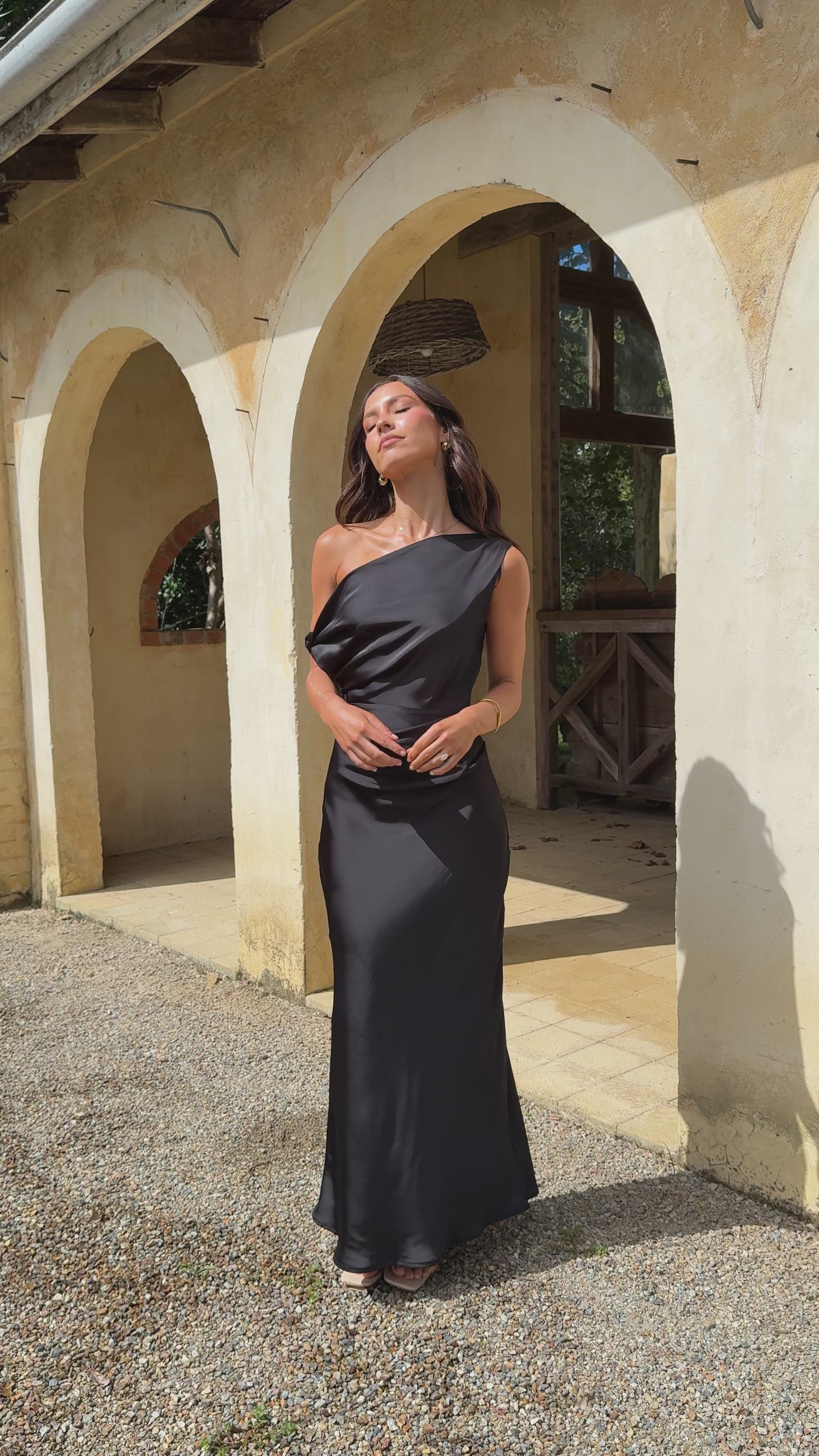 Load video: Gigi Maxi Dress - Black - Billy J