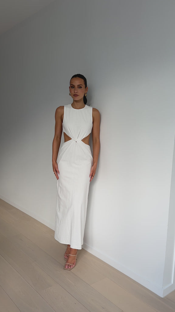 Damiana Maxi Dress - White - Billy J