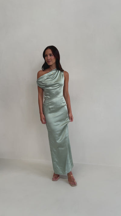 Load and play video in Gallery viewer, Harlowe Maxi Dress - Sage - Billy J
