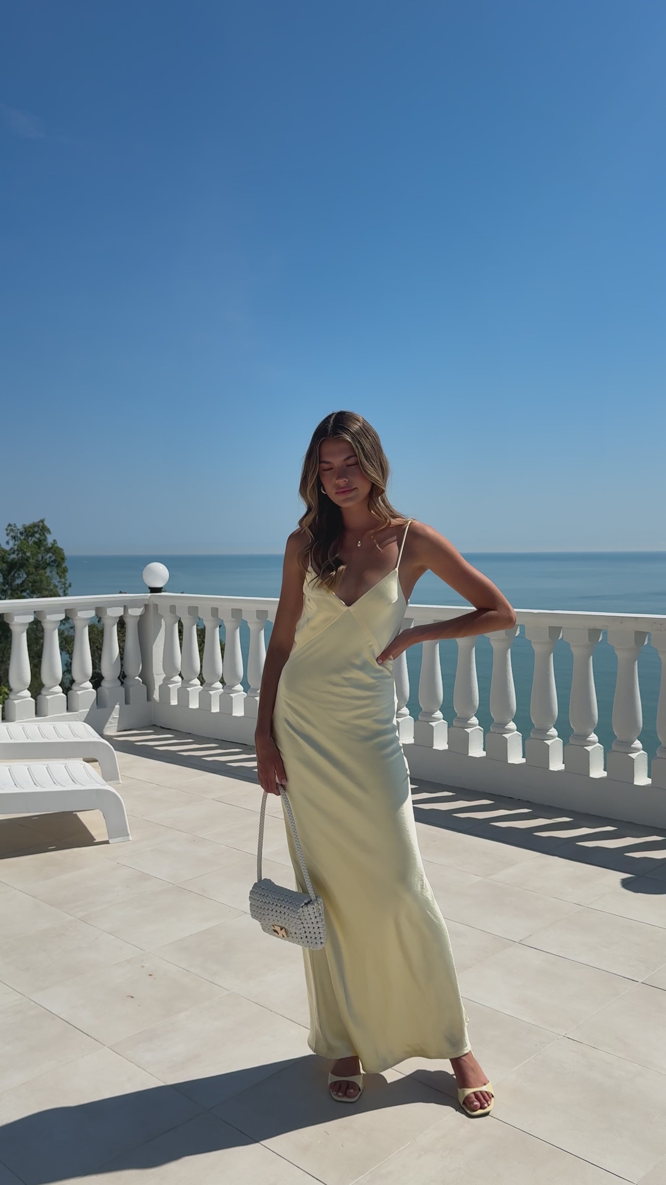 Load video: Gisella Maxi Dress - Yellow - Billy J