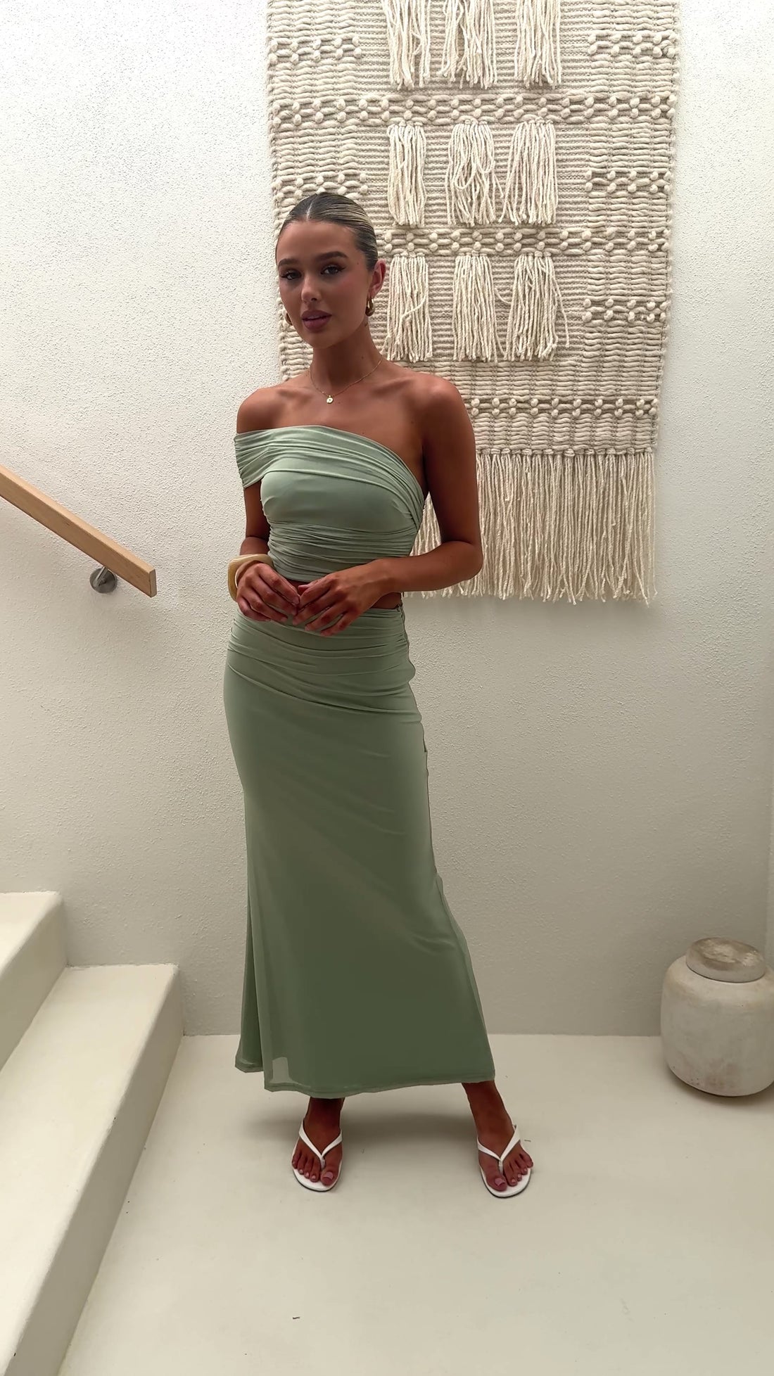 Coda Maxi Skirt - Sage - Billy J