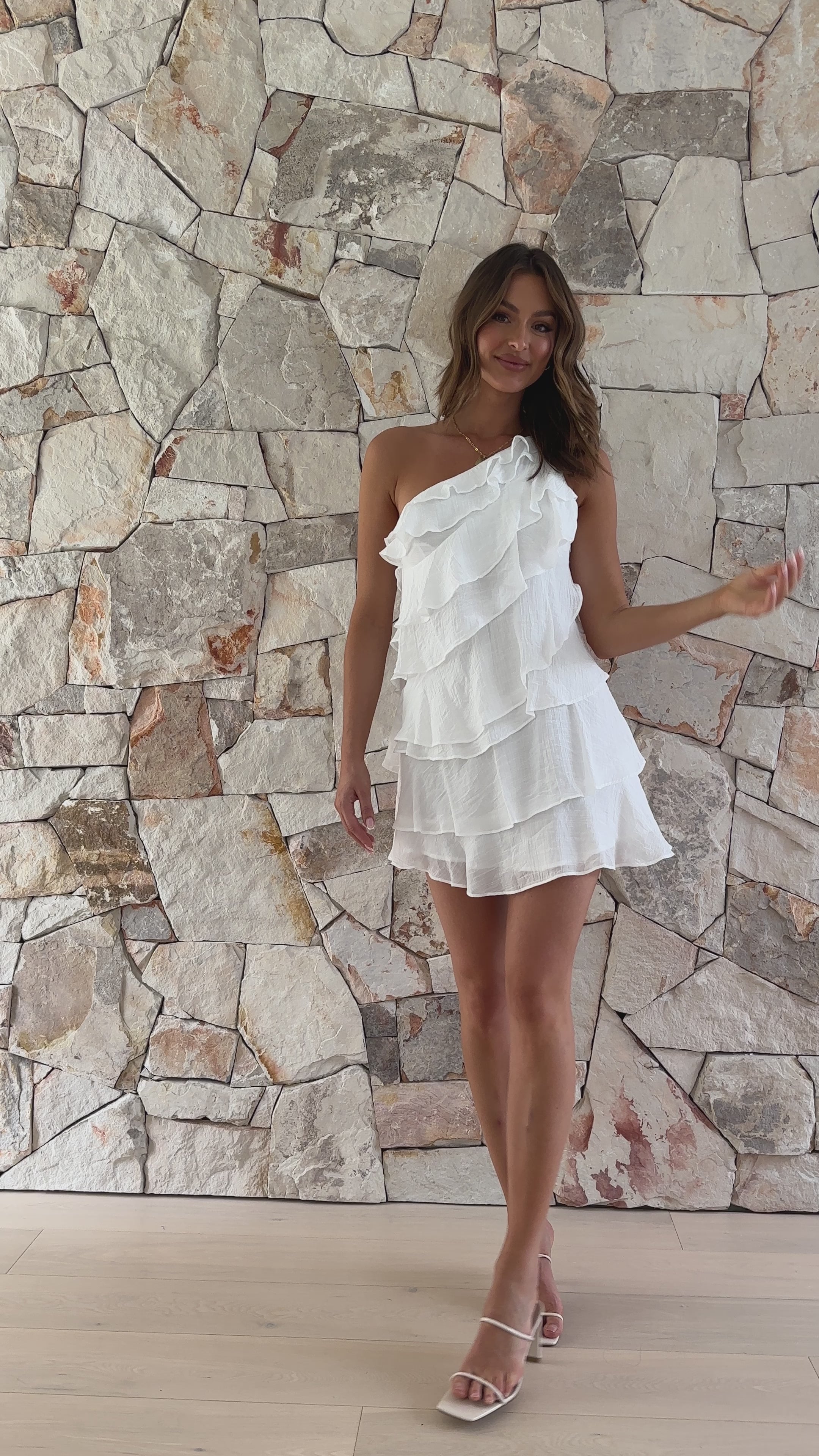 Cassidi Mini Dress - White - Billy J