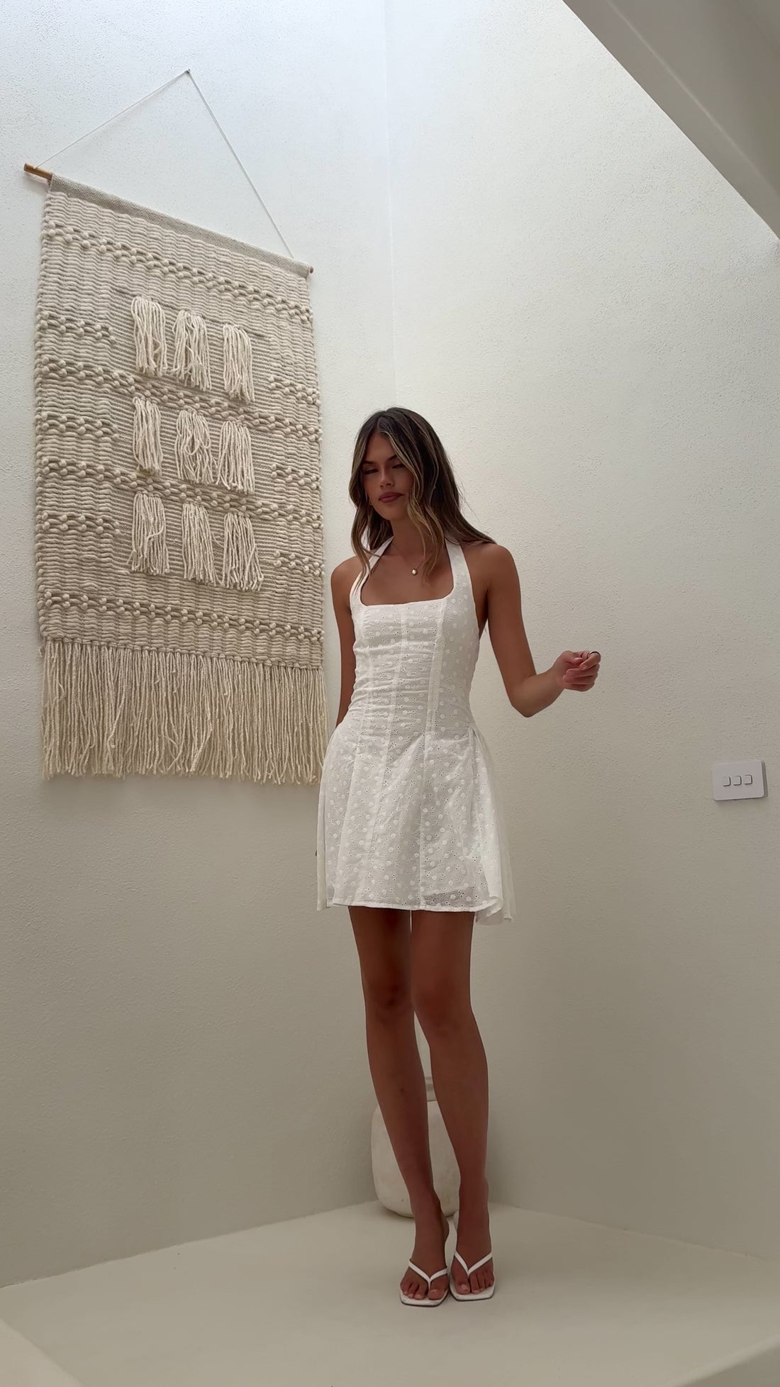 Novella Mini Dress - White - Billy J