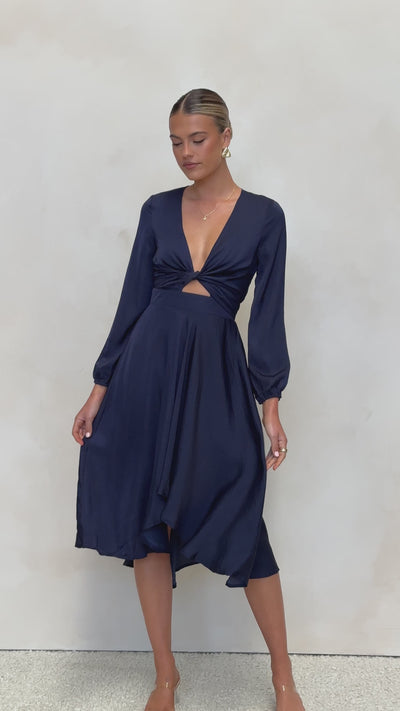 Load and play video in Gallery viewer, Starry Nights Dress - Navy - Billy J
