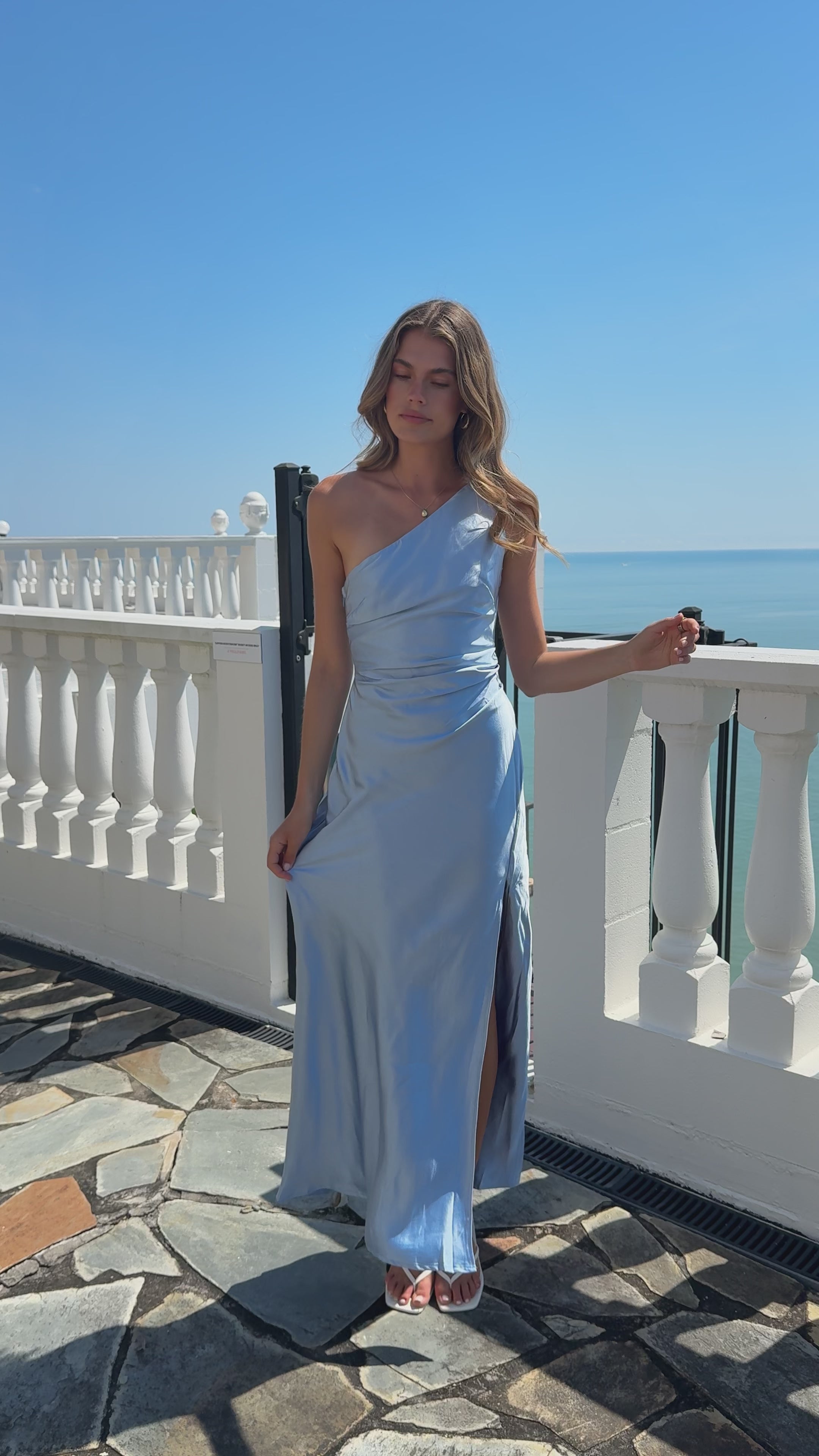 Load video: Victoria Maxi Dress - Blue
