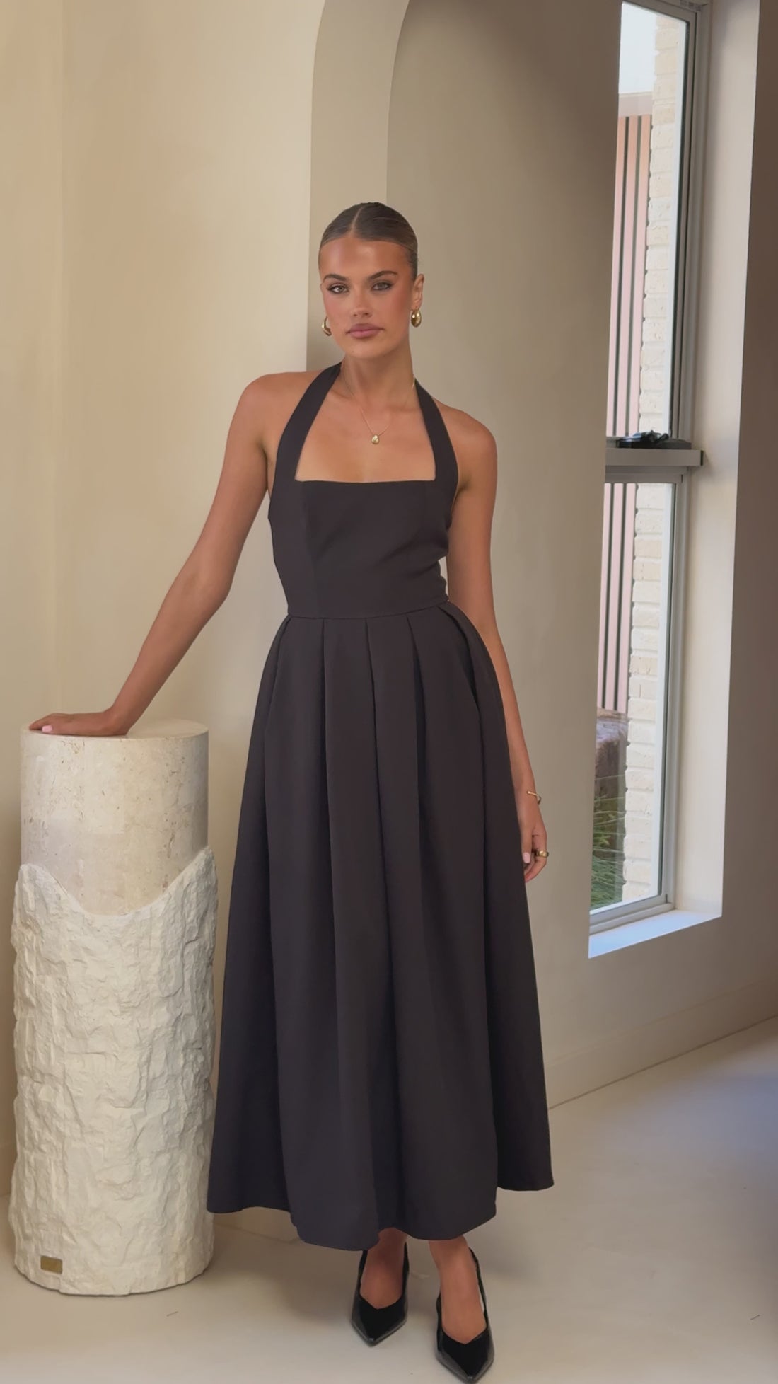 Kristen Maxi Dress - Black - Billy J