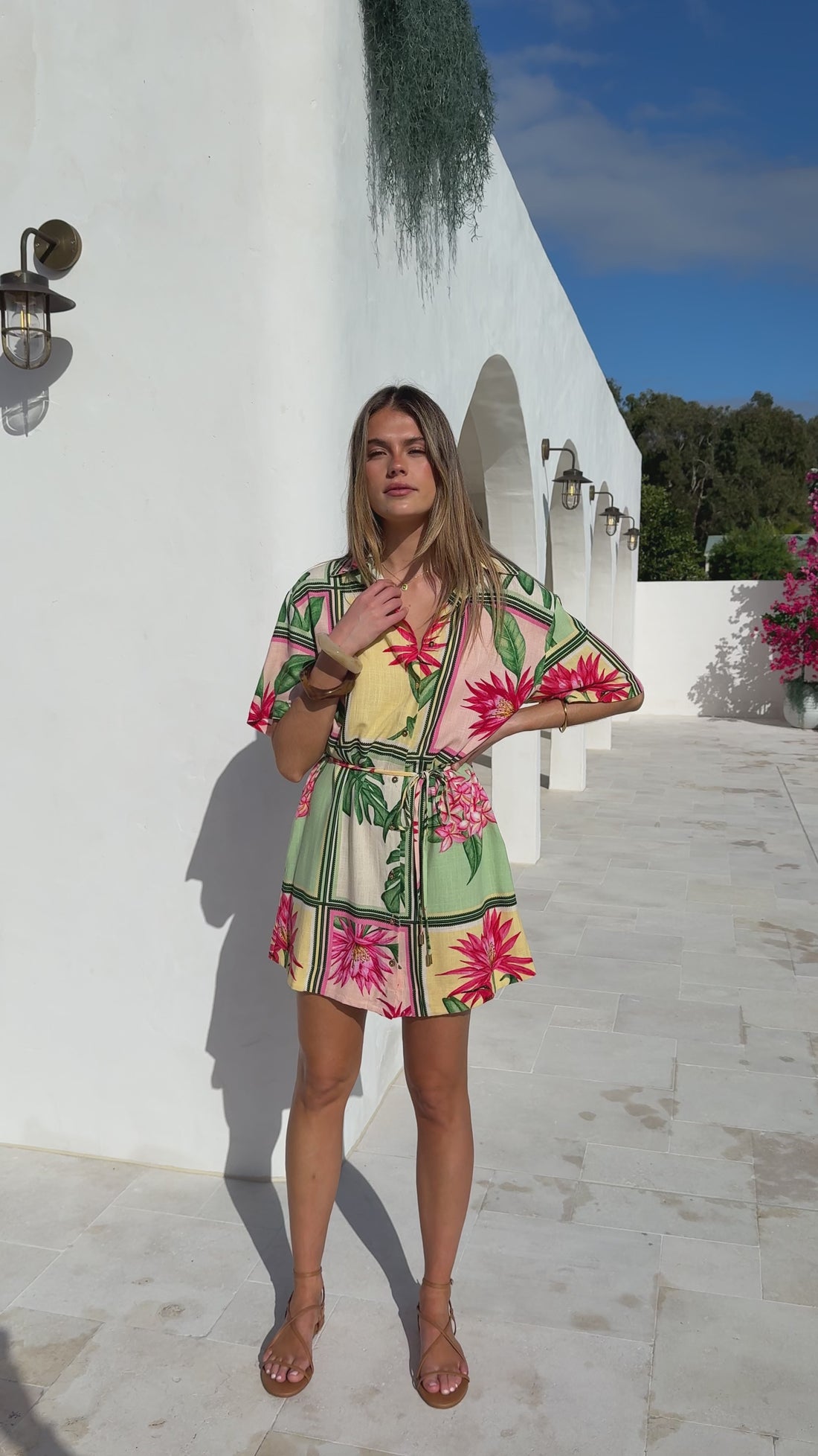 Tarika Mini Dress - Tropical Bloom - Billy J