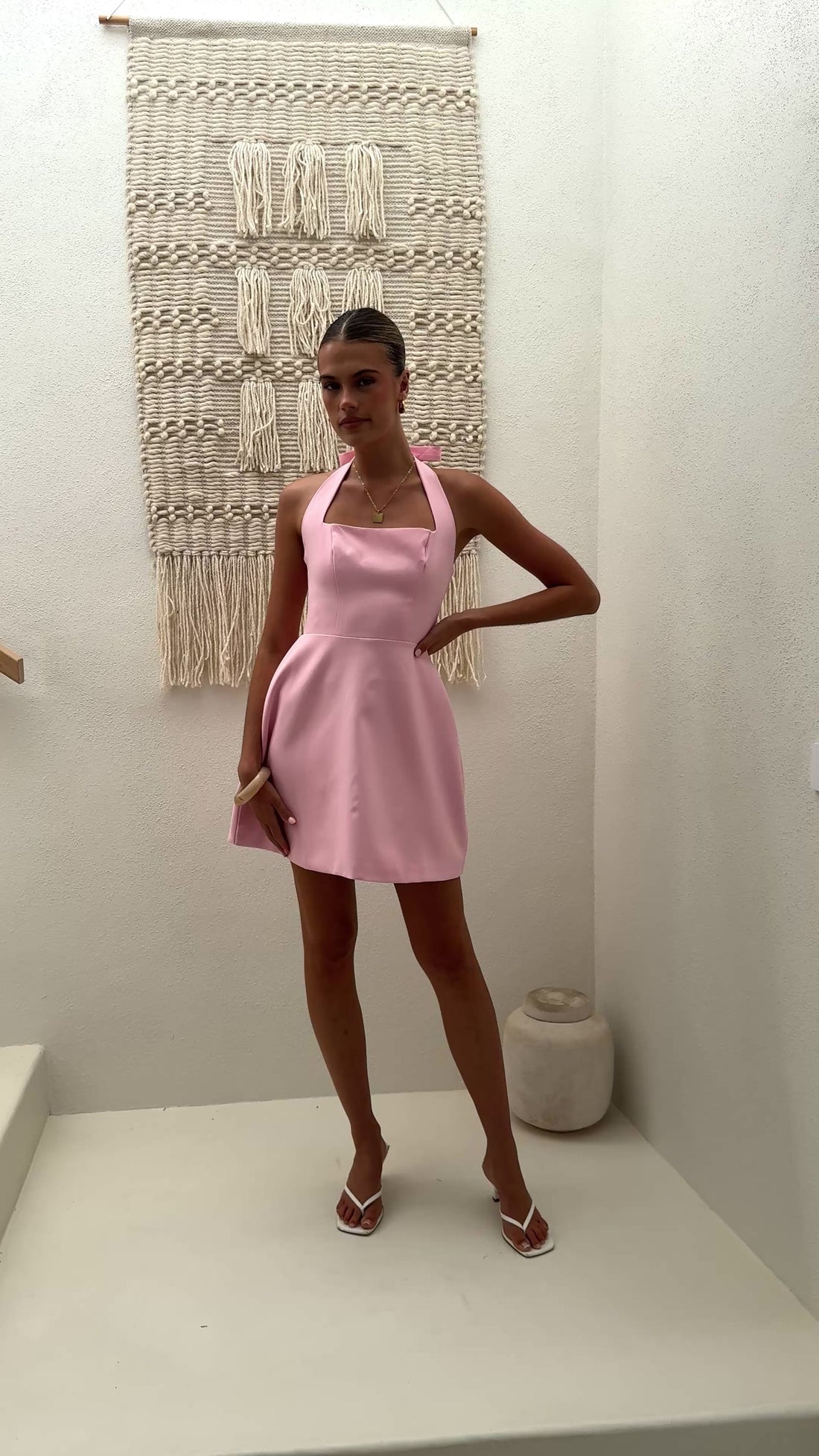 Madelyn Mini Dress - Pink - Billy J